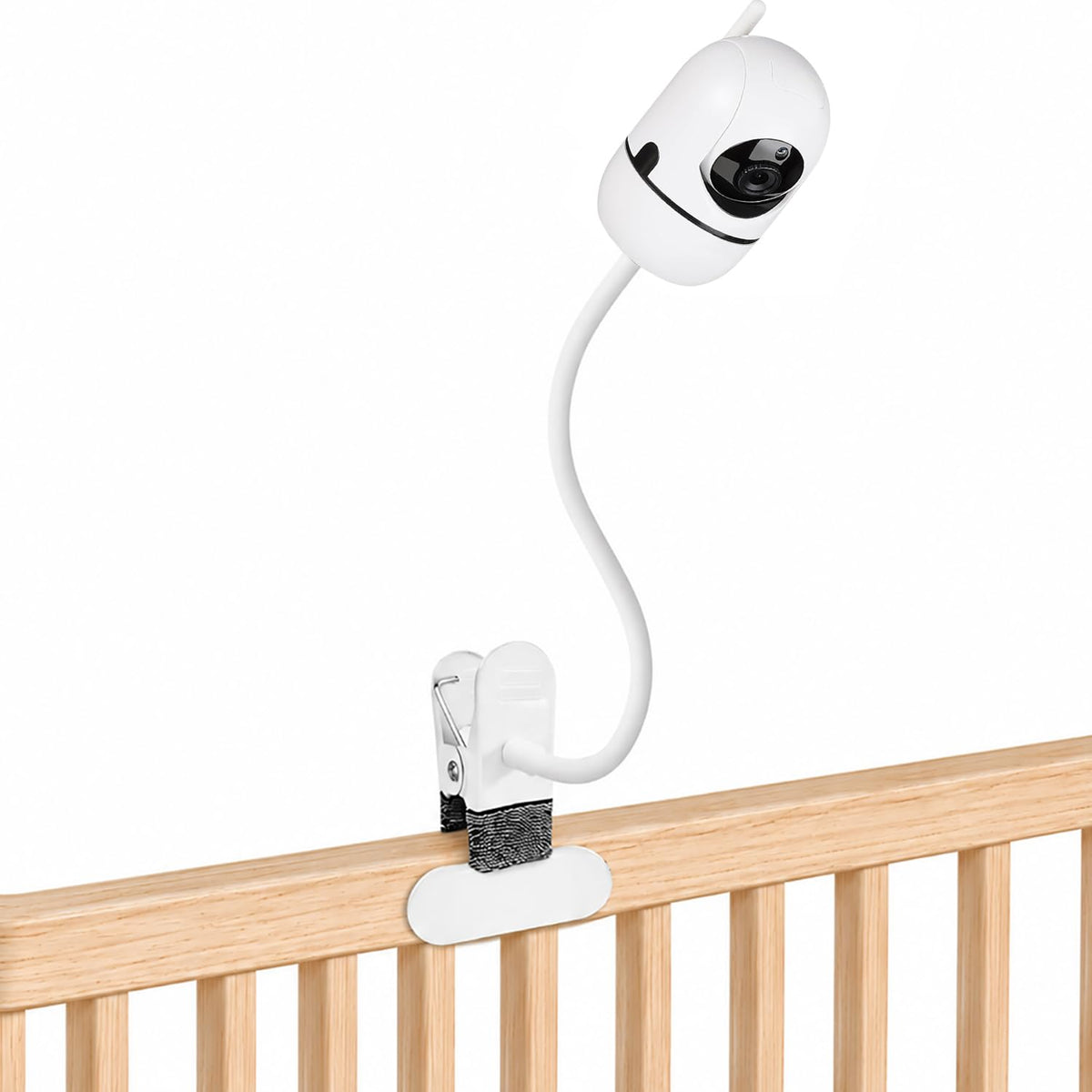 Discover the premium imported Flexible Baby Monitor Clip Mount, perfect for secure attachment to cribs. Available at Curat Cart.