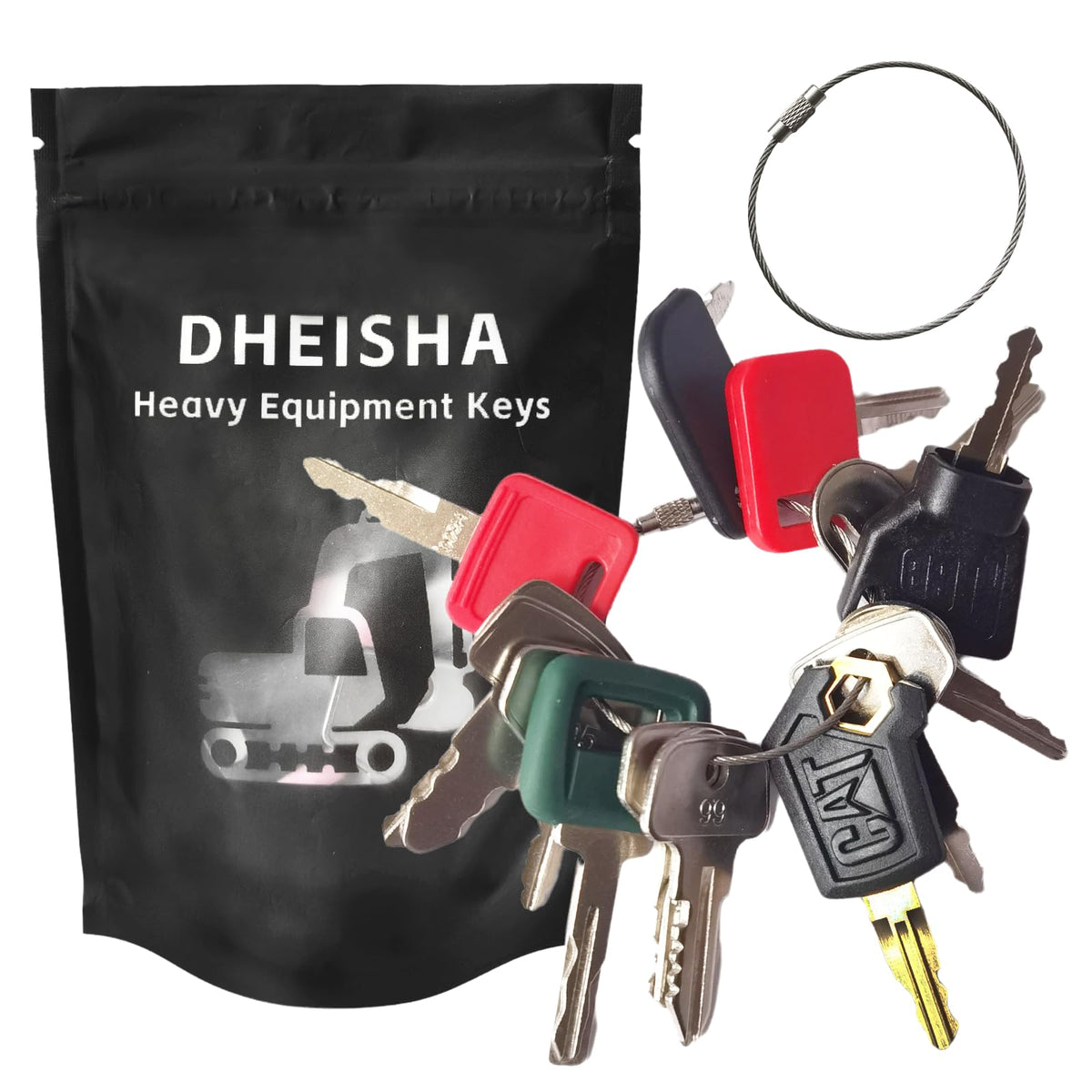 Discover the premium imported Heavy Equipment Key Set, featuring durable keys in vibrant colors, exclusively at Curat Cart.