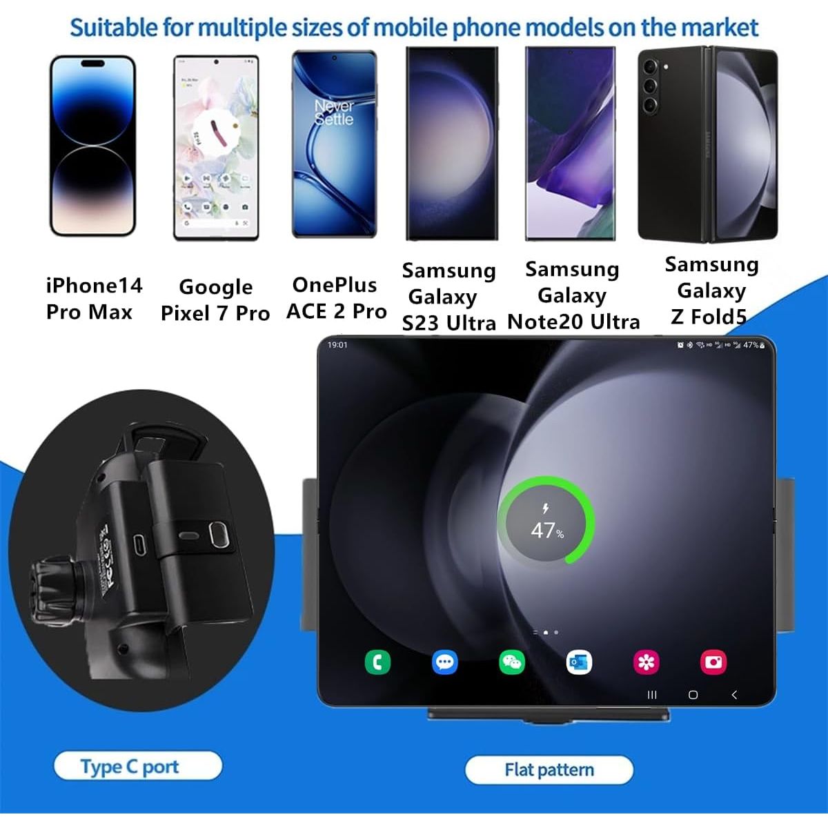 15W Qi Wireless Car Charger Mount, compatible with various phone models. Order online in India for convenience.