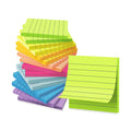 Brightly colored lined sticky notes, a premium import perfect for organization, available at Curat Cart. Elevate your workspace.