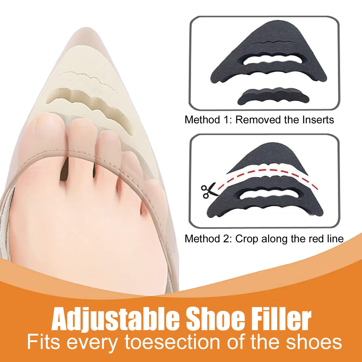 Discover adjustable Shoe Filler Heel Pads for Women, ensuring comfort and fit. 100% Authentic, available at Curat Cart in India.