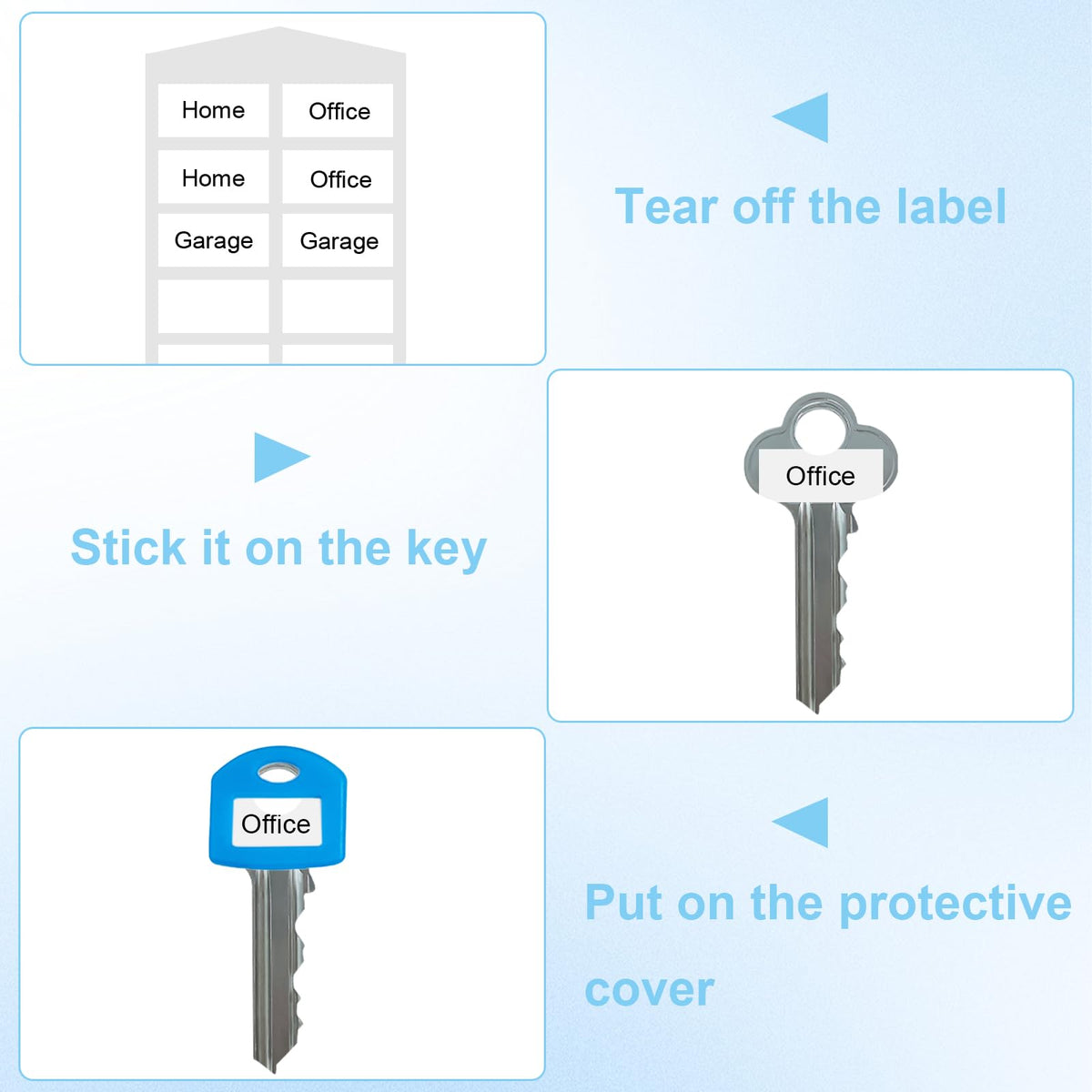 Colored Silicone Key Covers Set in high-quality packaging, ideal for organizing keys at Curat Cart. Enhance your key management today.