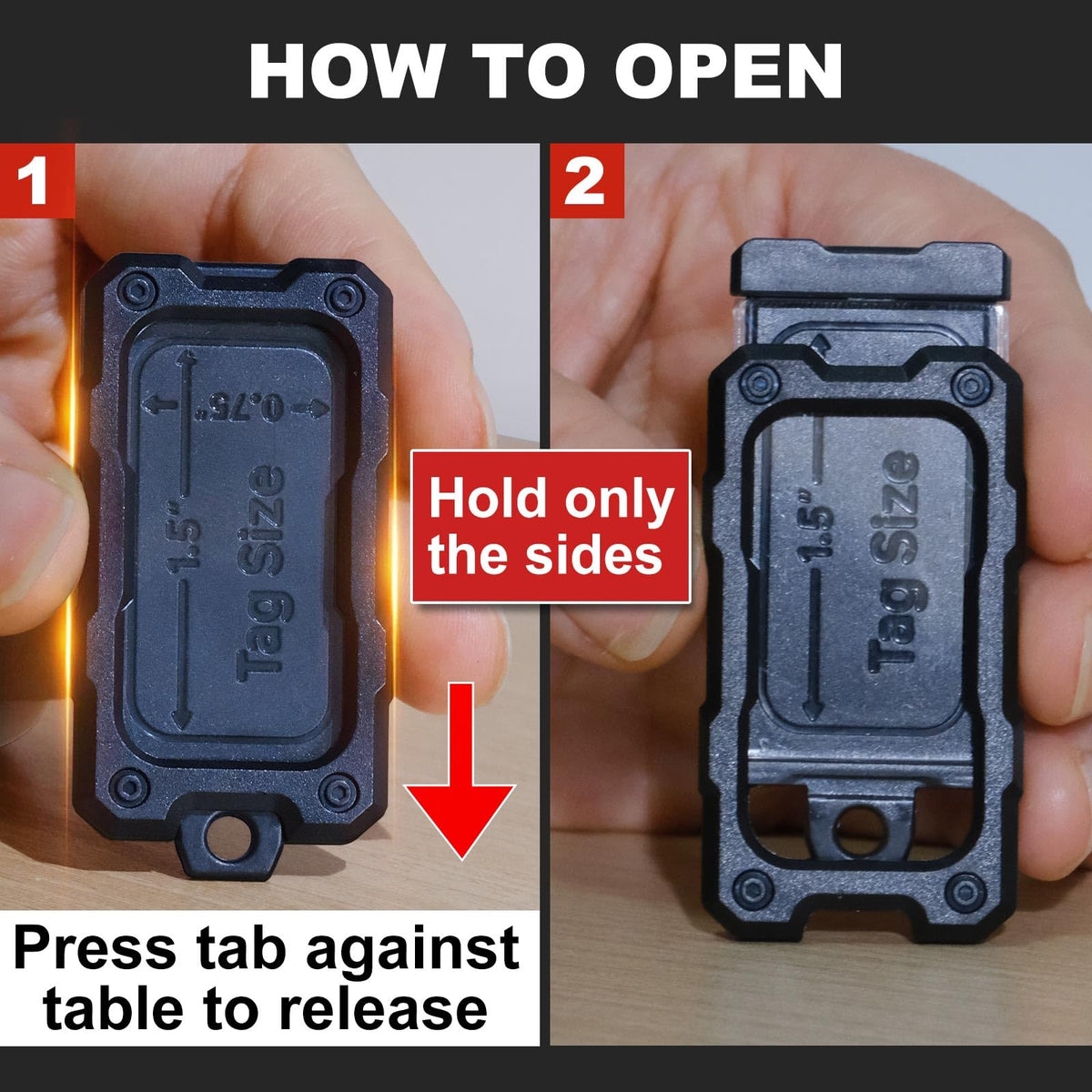 Discover the innovative opening mechanism of Plastic Key Tags with O Rings, 100% Authentic and available at Curat Cart in India.