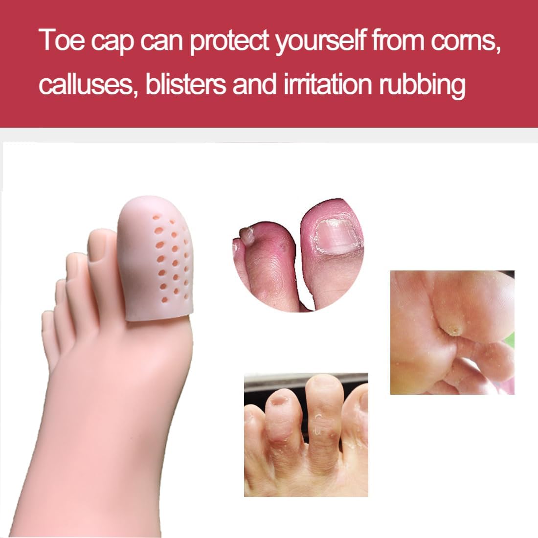 Protect your big toe from corns and blisters with our toe caps. Available online in India for easy ordering.