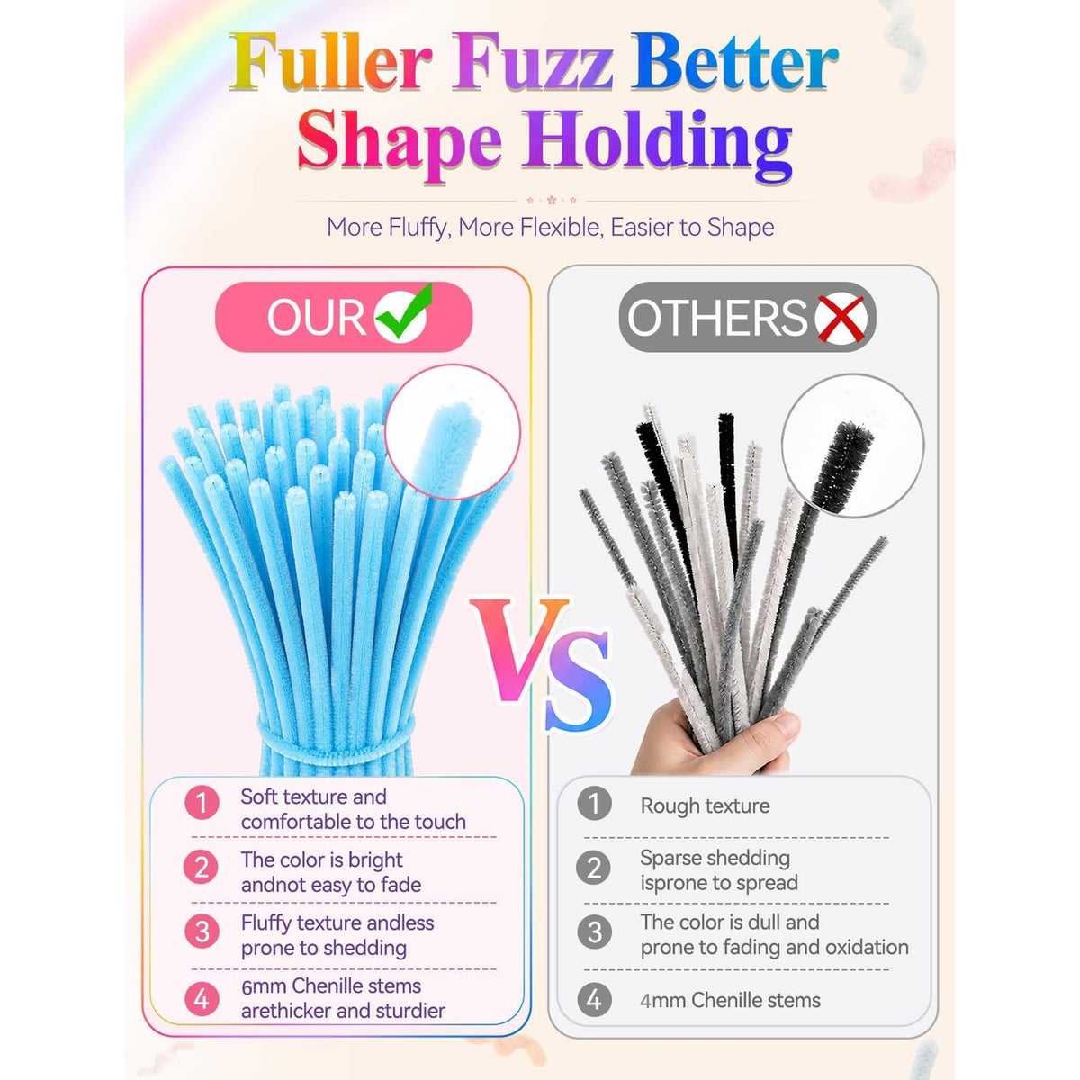 Discover premium Pipe Cleaners Bulk for Crafts at Curat Cart. Soft, flexible, and durable for all your creative projects.