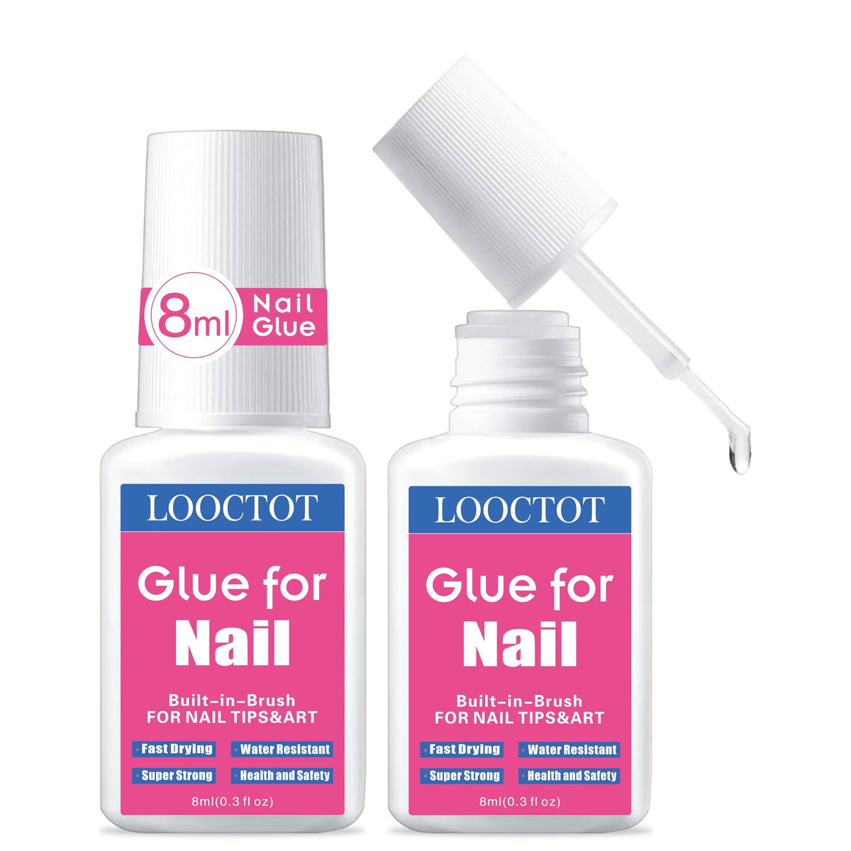Premium imported Super Strong Nail Glue from Curat Cart offers fast-drying, water-resistant adhesion for nails. Perfect for any nail art.