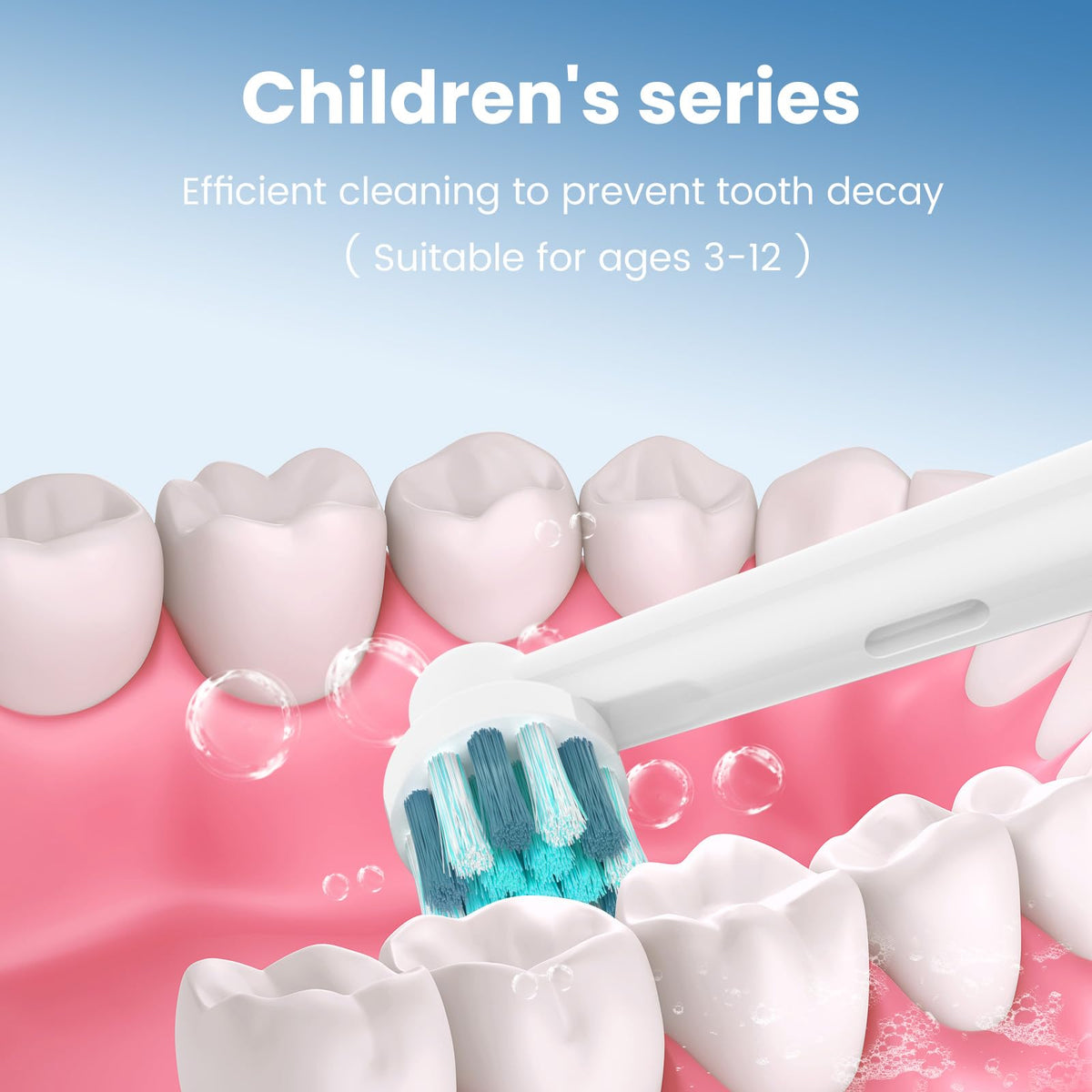 Braun Oral B Kids Toothbrush Heads offer efficient cleaning for ages 3-12, ensuring 100% authenticity and availability at Curat Cart.