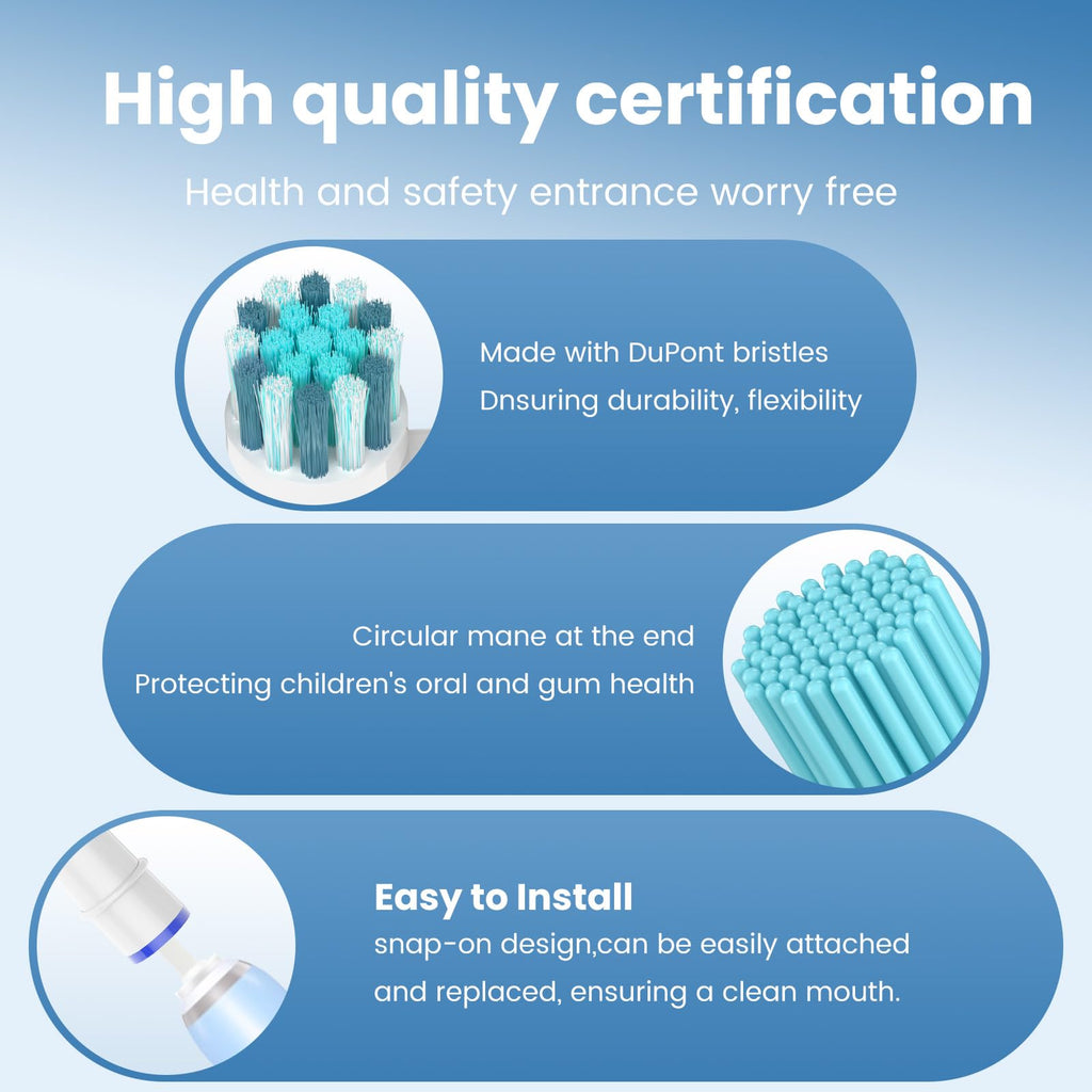 High-quality Braun Oral B Kids Toothbrush Heads, specially curated by Curat Cart for effective oral health and easy installation.