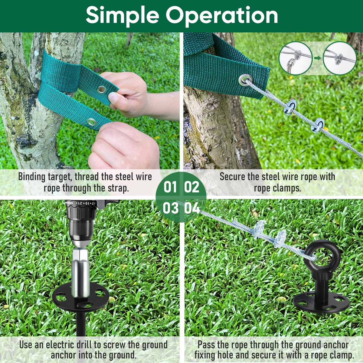 Discover the Heavy Duty Ground Anchors Kit, perfect for securing outdoor items effortlessly. Shop now at Curat Cart.