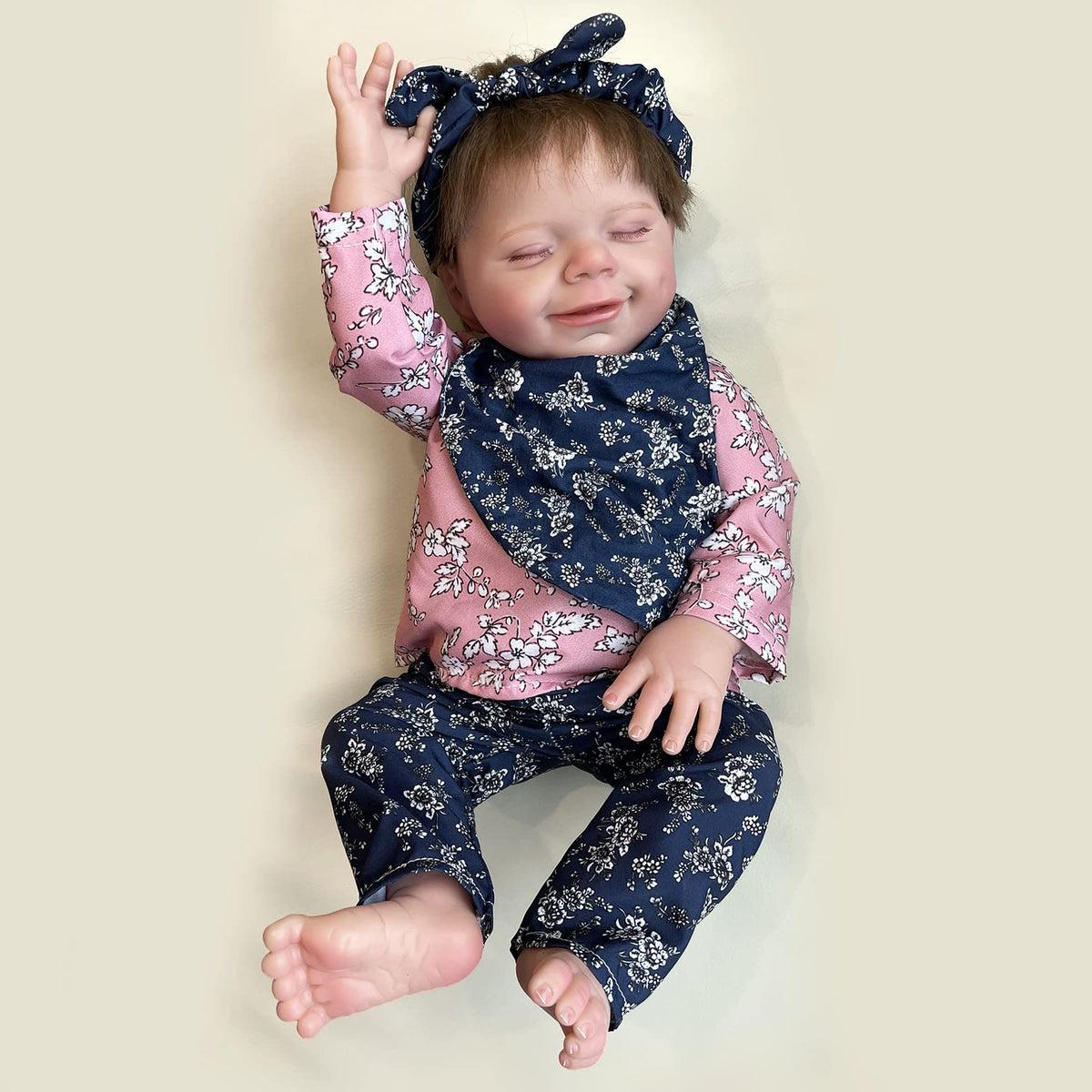 Discover our 18" lifelike reborn baby doll, perfect for play. Available in India, order yours online today!