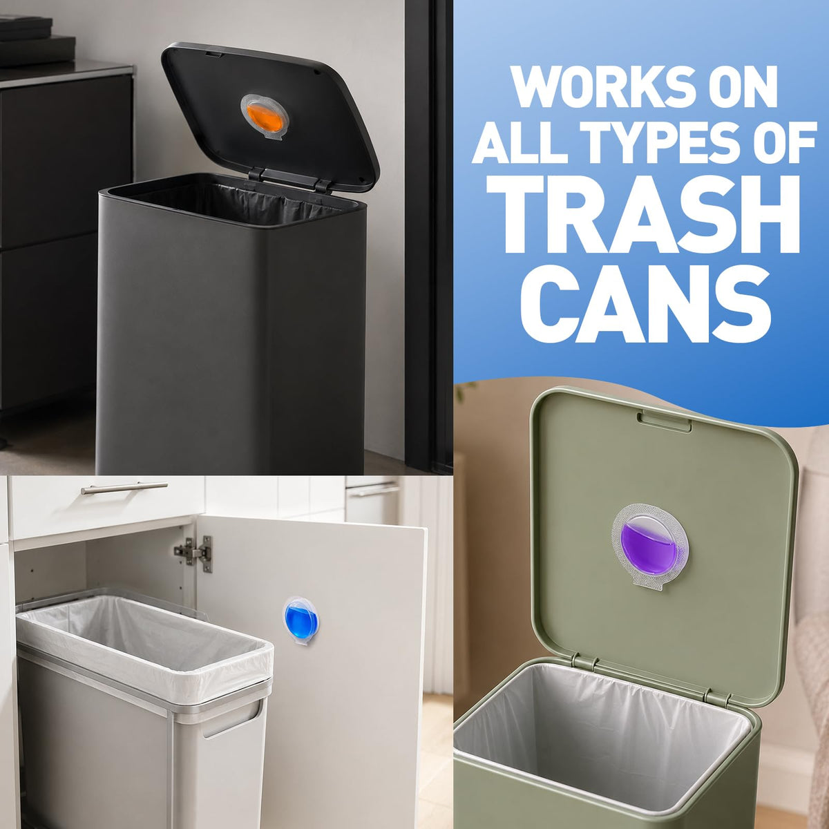 Enhance your trash can’s freshness with the Trash Can Deodorizer Stick-On Air Freshener from Curat Cart. Perfect for daily use.