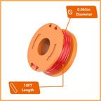 Worx Replacement Spool, 10FT length, 0.065in diameter, 100% Authentic, available at Curat Cart in India.
