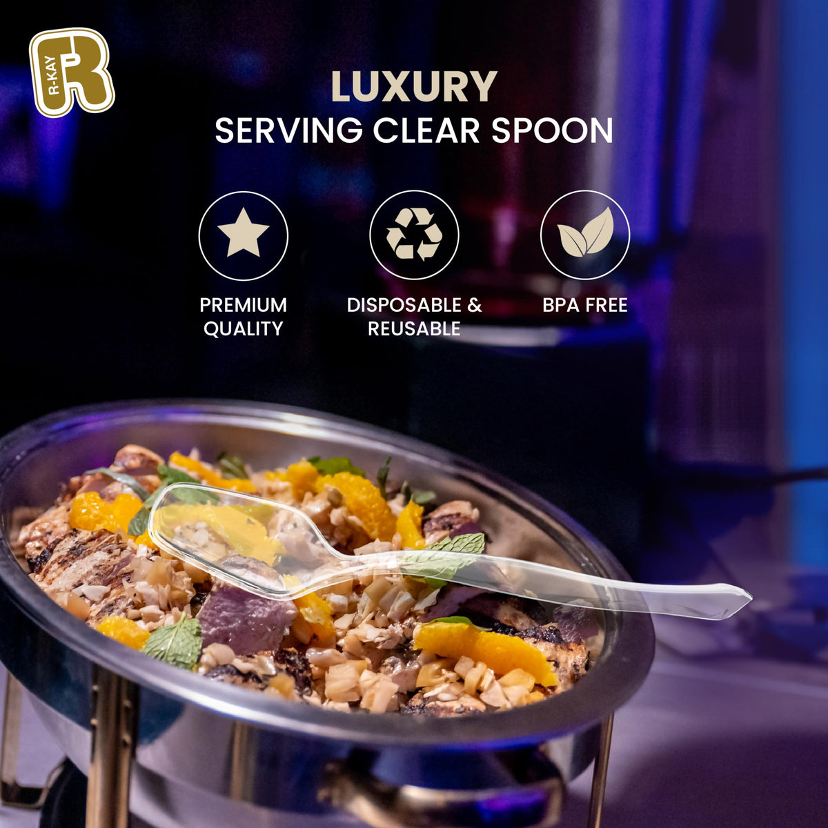 Upgrade your serving experience with the Clear Plastic Serving Utensils Set, perfect for everyday use. Available at Curat Cart.