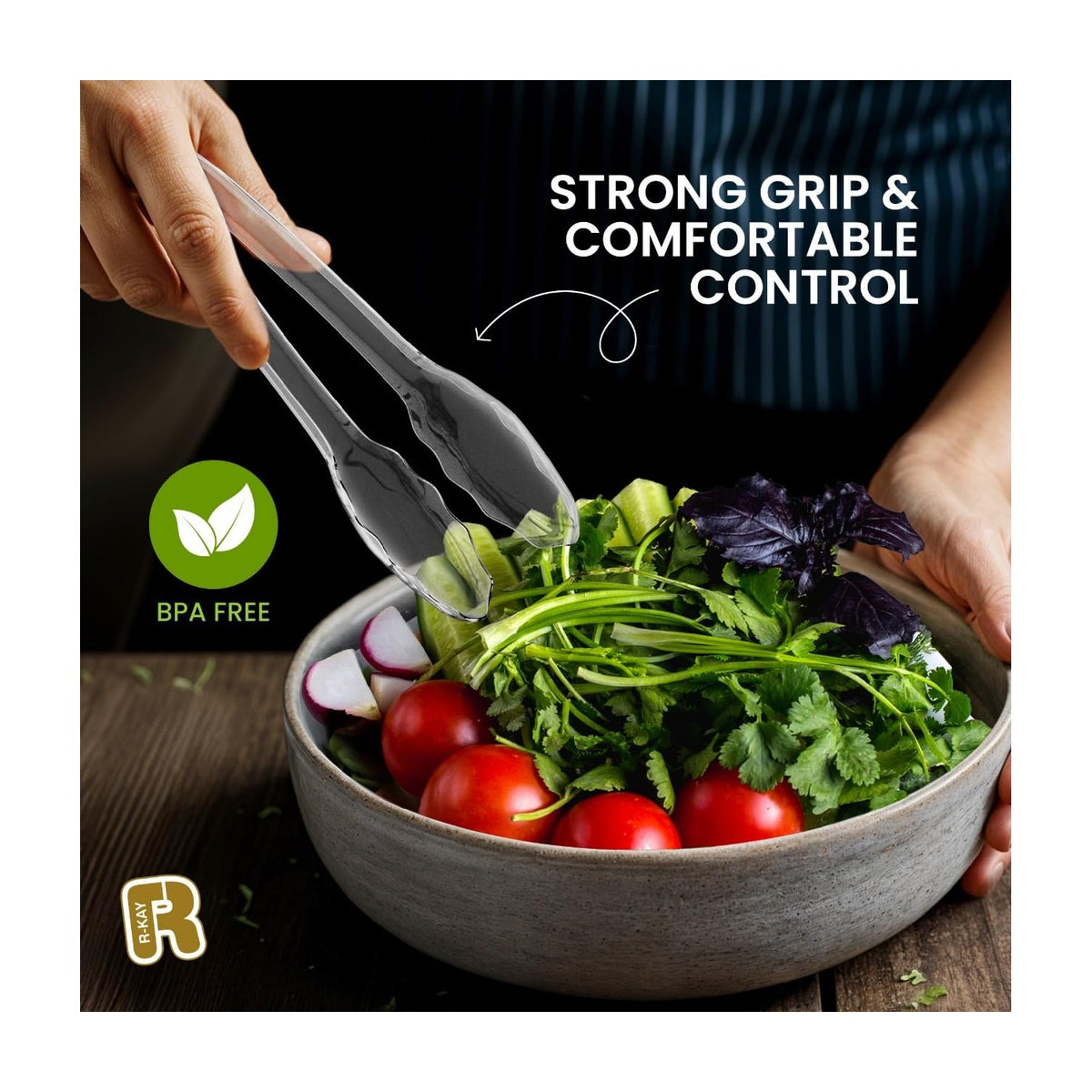 Clear Plastic Serving Utensils Set offers strong grip and comfort, ensuring a delightful serving experience. 100% Authentic, available at Curat Cart.