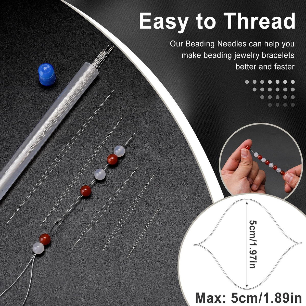 Discover collapsible beading needles for jewelry making, specially curated by Curat Cart, to enhance your crafting experience.