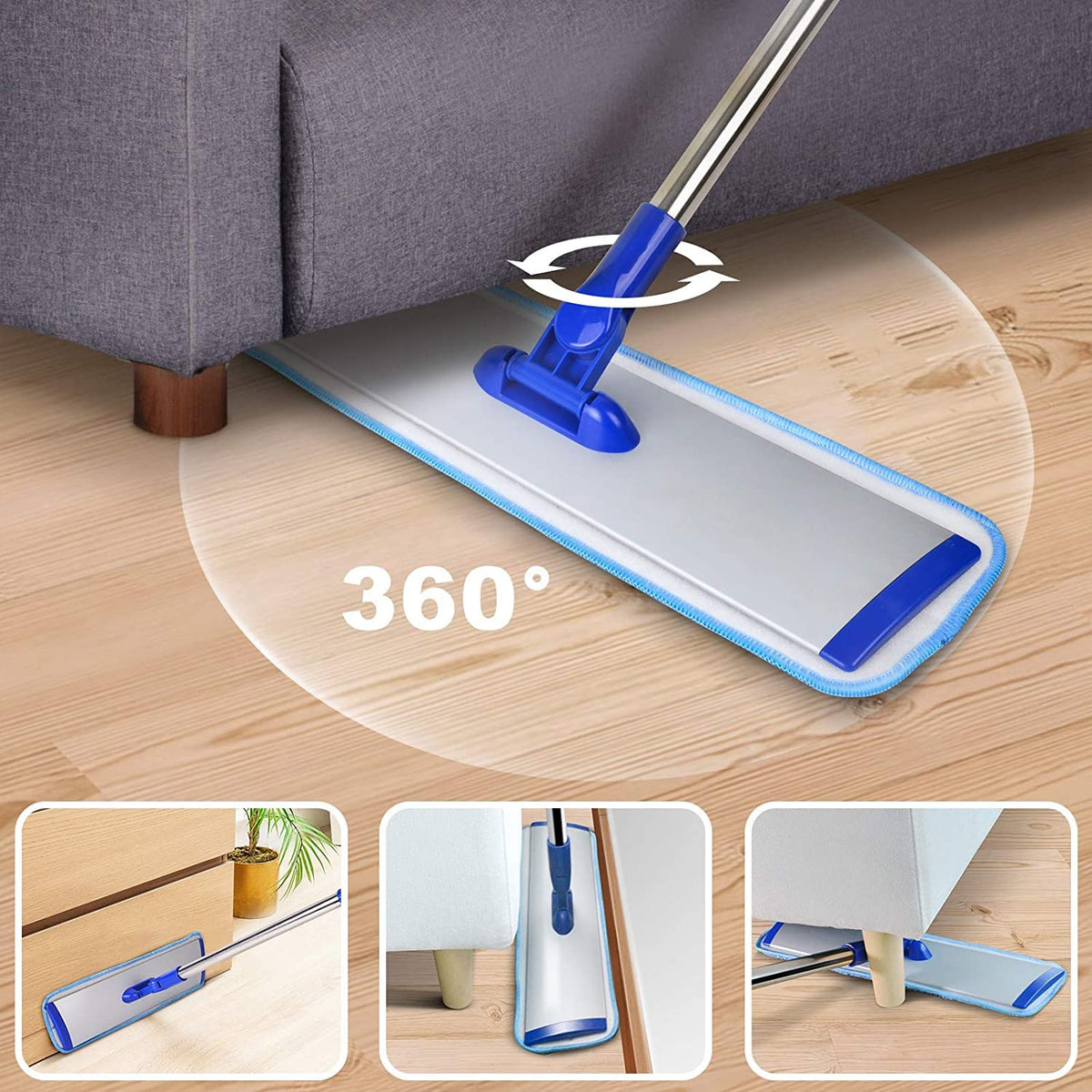 Enhance cleaning efficiency with the Professional Microfiber Mop, ideal for effortless maintenance. Available at Curat Cart.