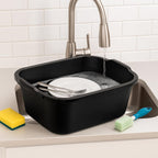 Durable Plastic Dishpan Wash Basin Tub, ideal for efficient dishwashing. 100% Authentic, available at Curat Cart in India.