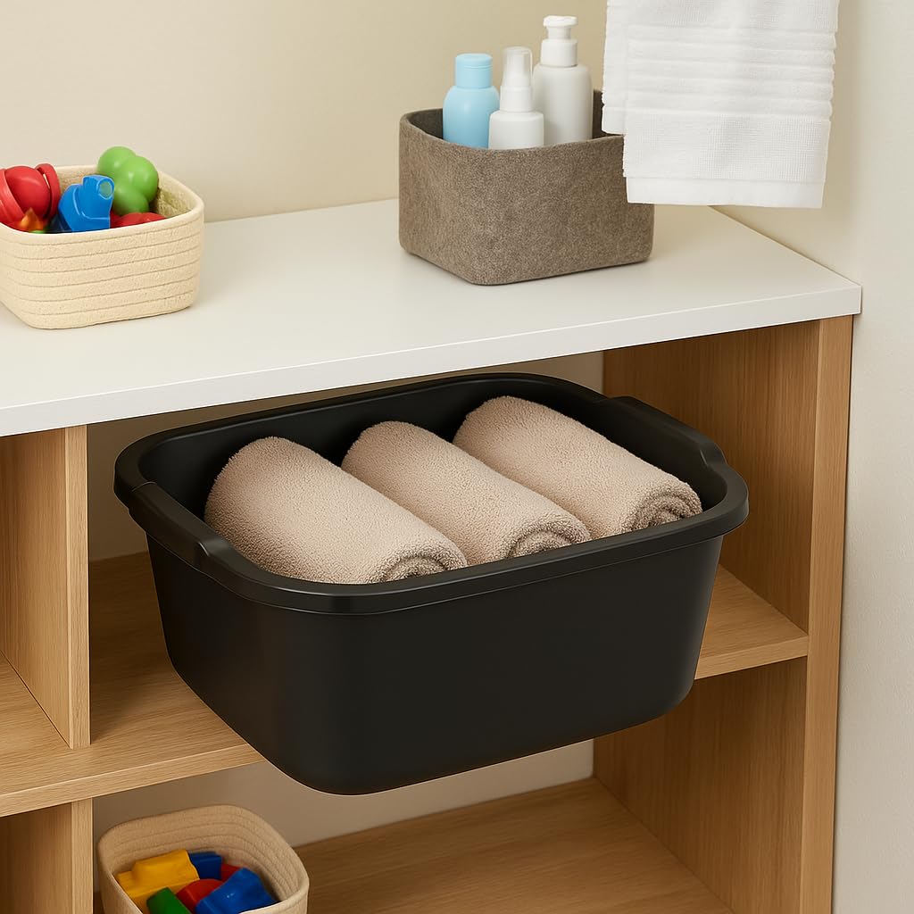 Discover the premium Plastic Dishpan Wash Basin Tub, specially curated by Curat Cart for efficient organization and stylish storage.