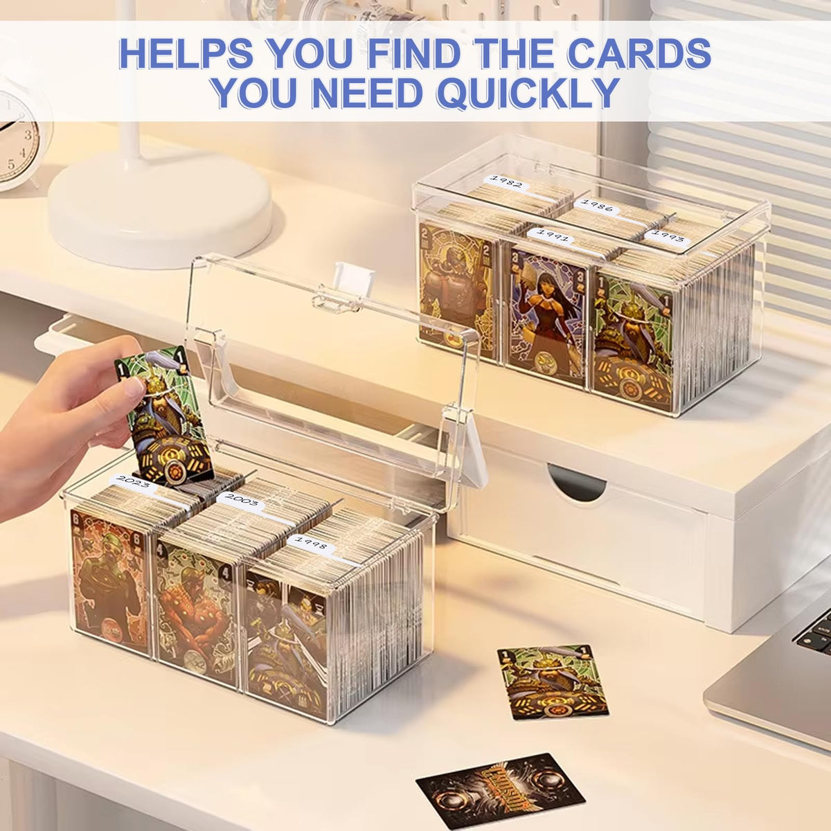 Effortlessly organize your trading cards with dividers from Curat Cart. Perfect for quick access and enhanced gameplay.