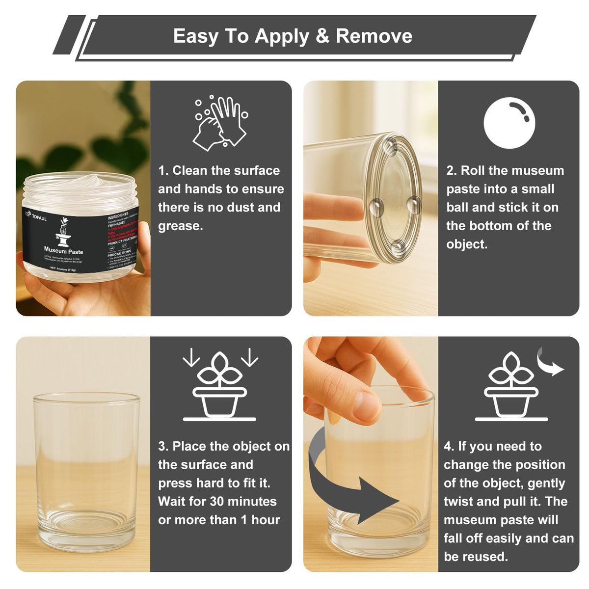 1DFAUL Exhibits Fix Gel offers an easy application for your projects. Perfect for daily use, available at Curat Cart.