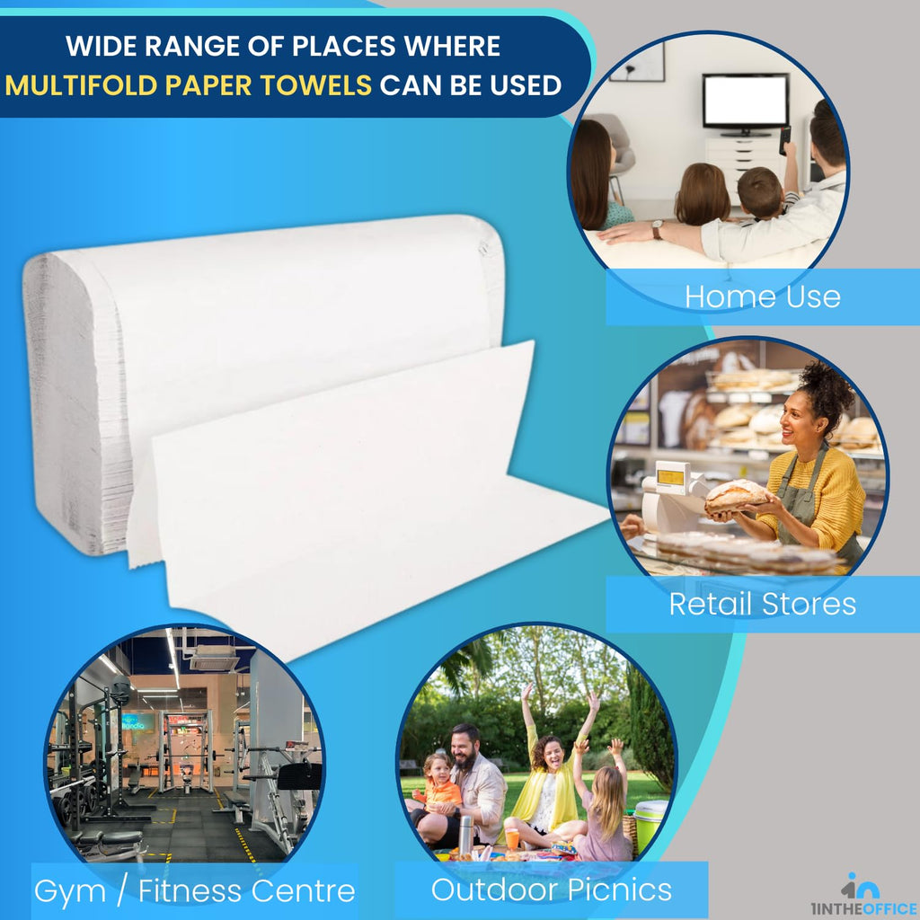 Discover the exclusive 1InTheOffice Multifold Paper Towels, perfect for home, gym, and retail uses. Specially curated by Curat Cart.
