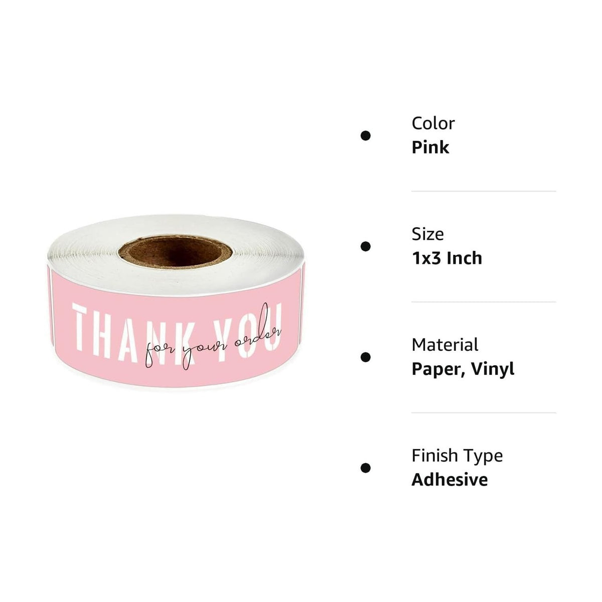 Discover exclusive pink thank you stickers for small businesses, specially curated by Curat Cart. Perfect for branding and appreciation.