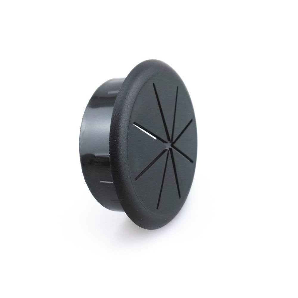 Shop the versatile black flexible desk grommet, designed for cable management. Verified by CuratCart for quality assurance.