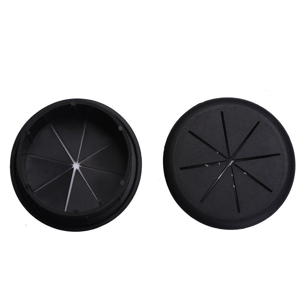 Premium imported black flexible desk grommet, ideal for cable management and enhancing workspace organization.