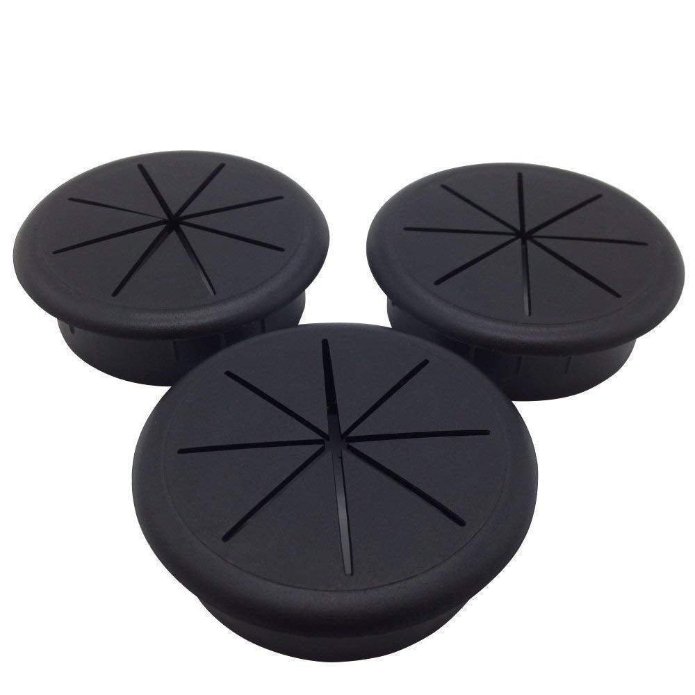 Flexible black desk grommets available for order in India. Enhance your workspace with these practical solutions.