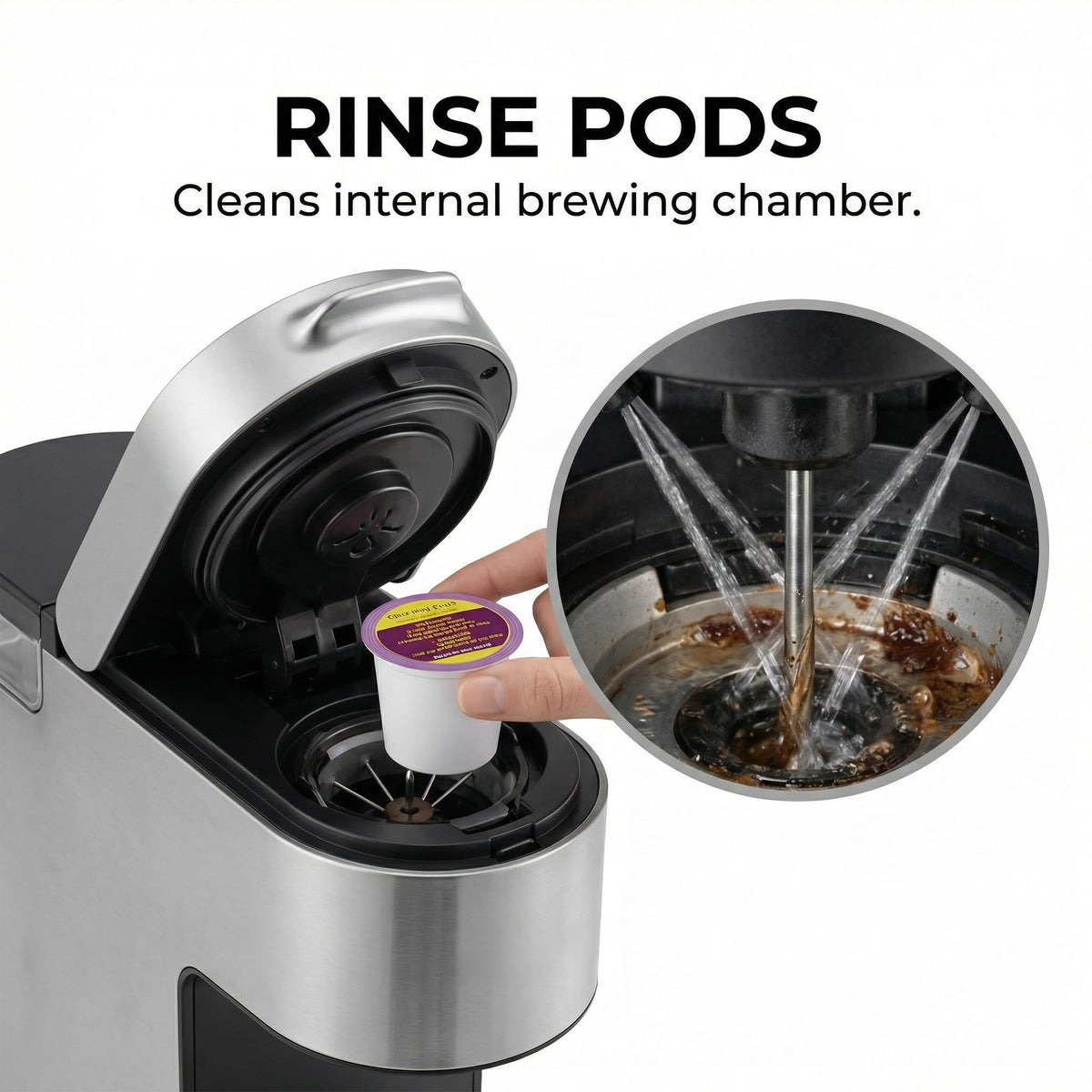 Specially curated by Curat Cart, these descalers filters cleaning pods effectively clean your machine's internal brewing chamber.