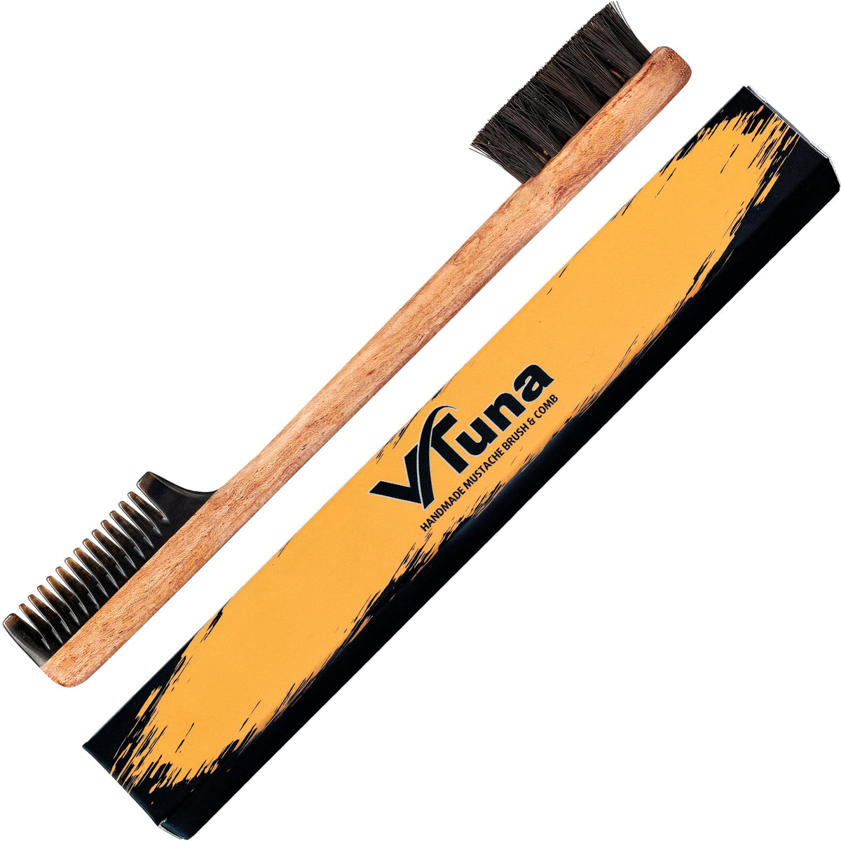 Premium imported Beard Comb and Brush for Men, crafted for effective grooming. Available at Curat Cart.