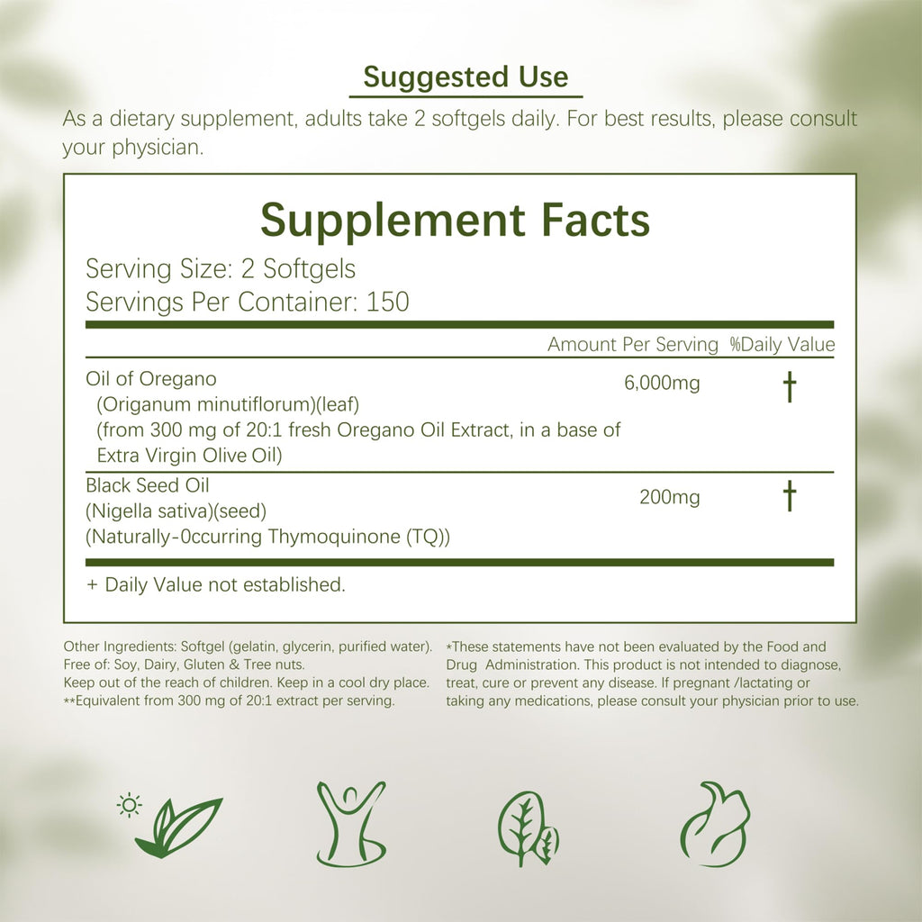 Discover the benefits of Oil of Oregano and Black Seed Oil in softgels. 100% Authentic, available at Curat Cart in India.