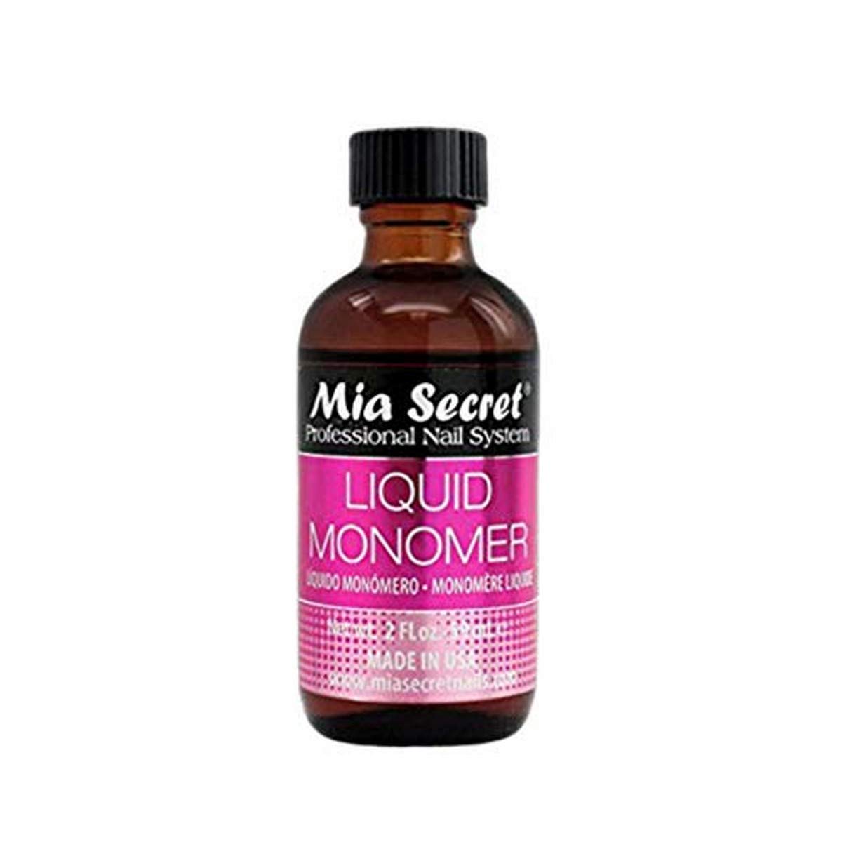 100% Genuine Mia Secret Liquid Monomer for professional nail systems. Ideal for creating durable acrylic nails.
