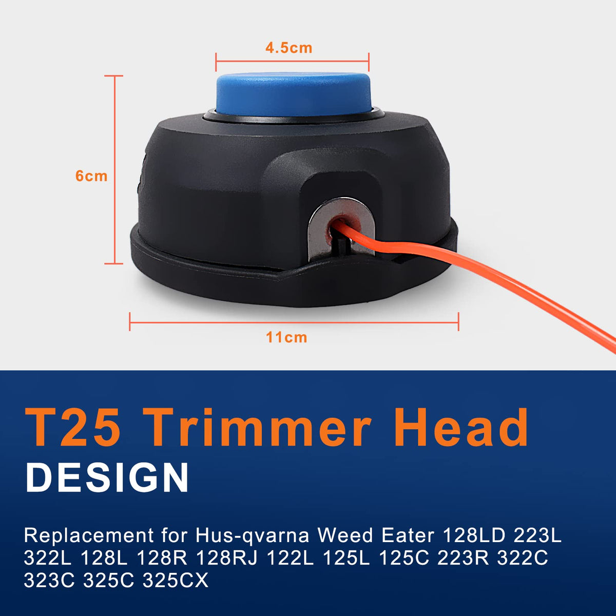 Upgrade your gardening tools with the Husqvarna T25 Trimmer Head, perfect for efficient trimming. Available at Curat Cart.