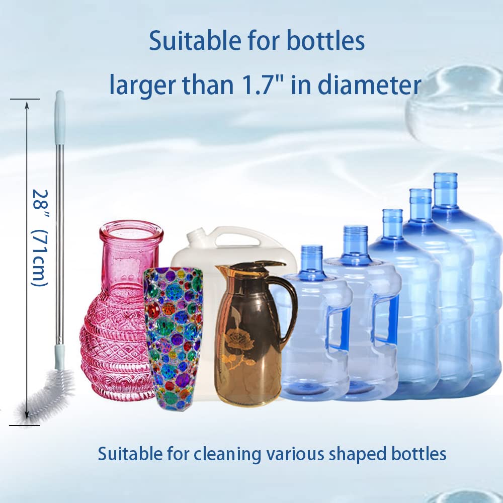 High-quality bottle brush cleaner for various shaped bottles, ideal for deep cleaning. Available at Curat Cart.