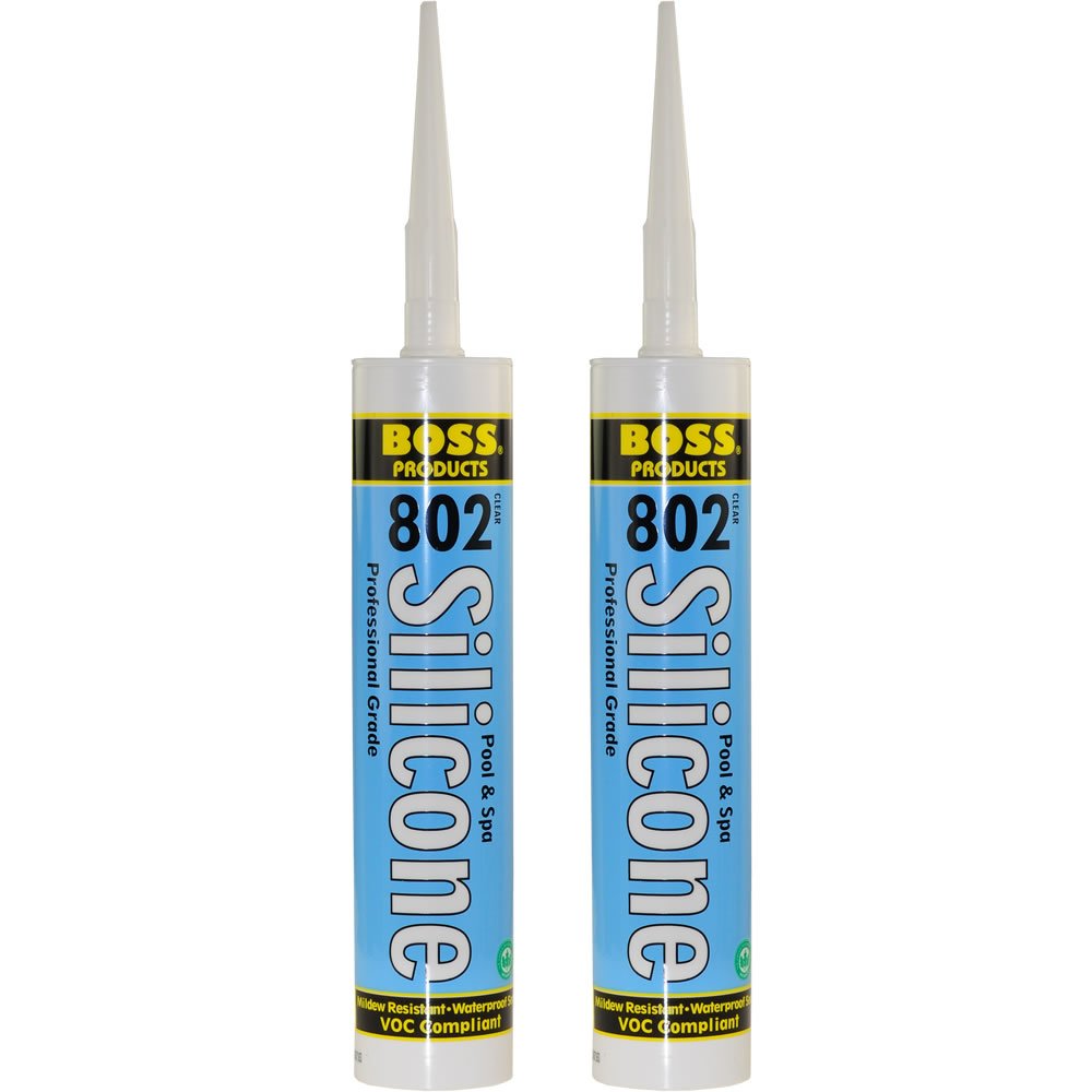 Premium imported Boss Pro Grade Silicone Sealant, ideal for pool and spa applications. Available at Curat Cart.