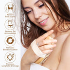 2 pack of natural dry brushing body brushes. Promotes lymphatic drainage and blood circulation. Verified by CuratCart.