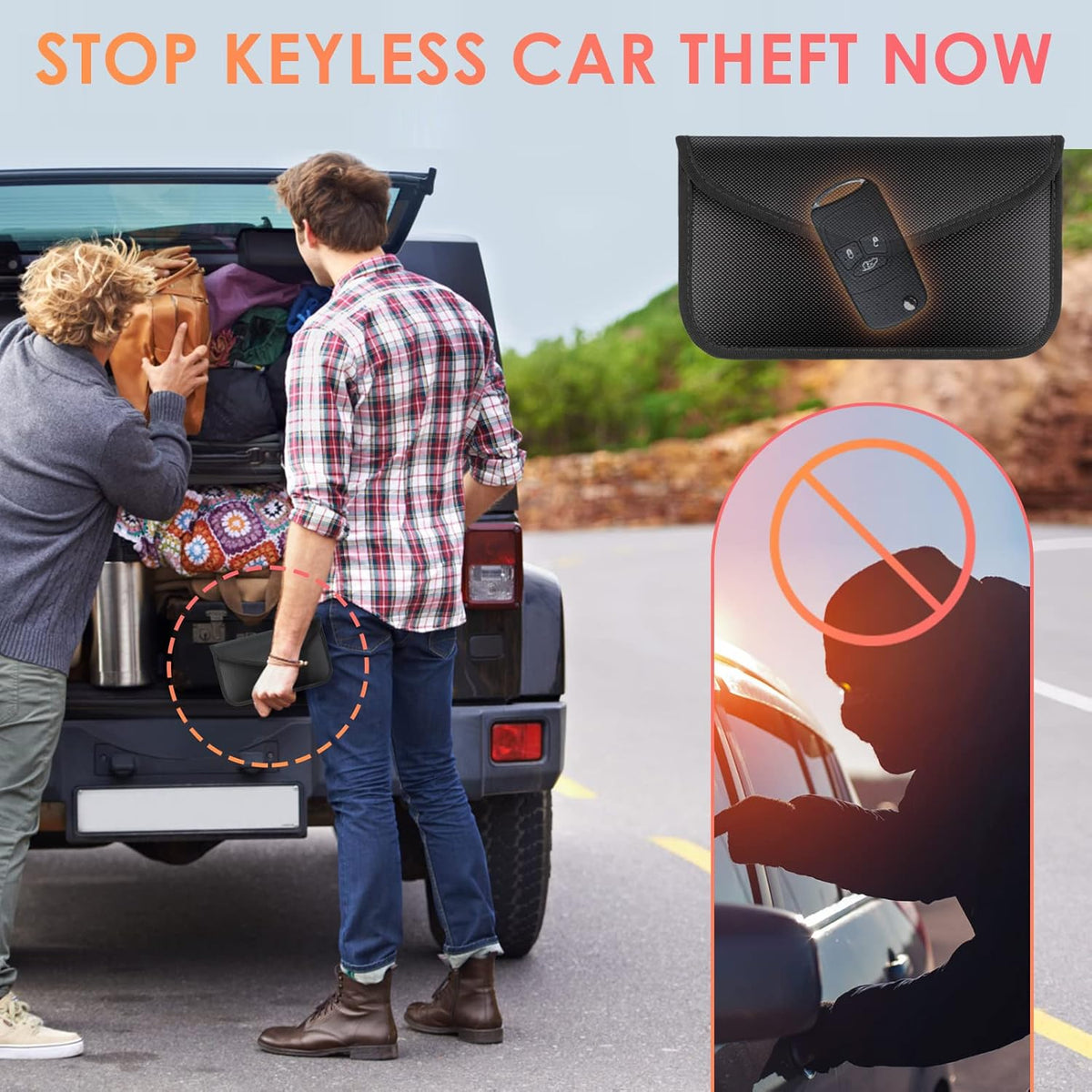 Protect your valuables with Faraday bags for phones and keys, preventing keyless car theft effectively. Shop now!