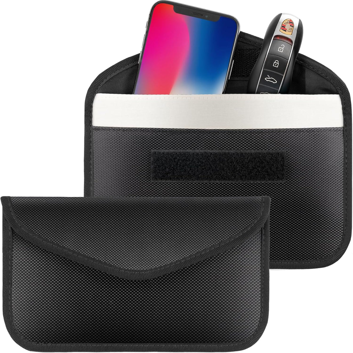 Authentic Faraday bags designed to protect your phone and keys from unauthorized access. 100% genuine product.