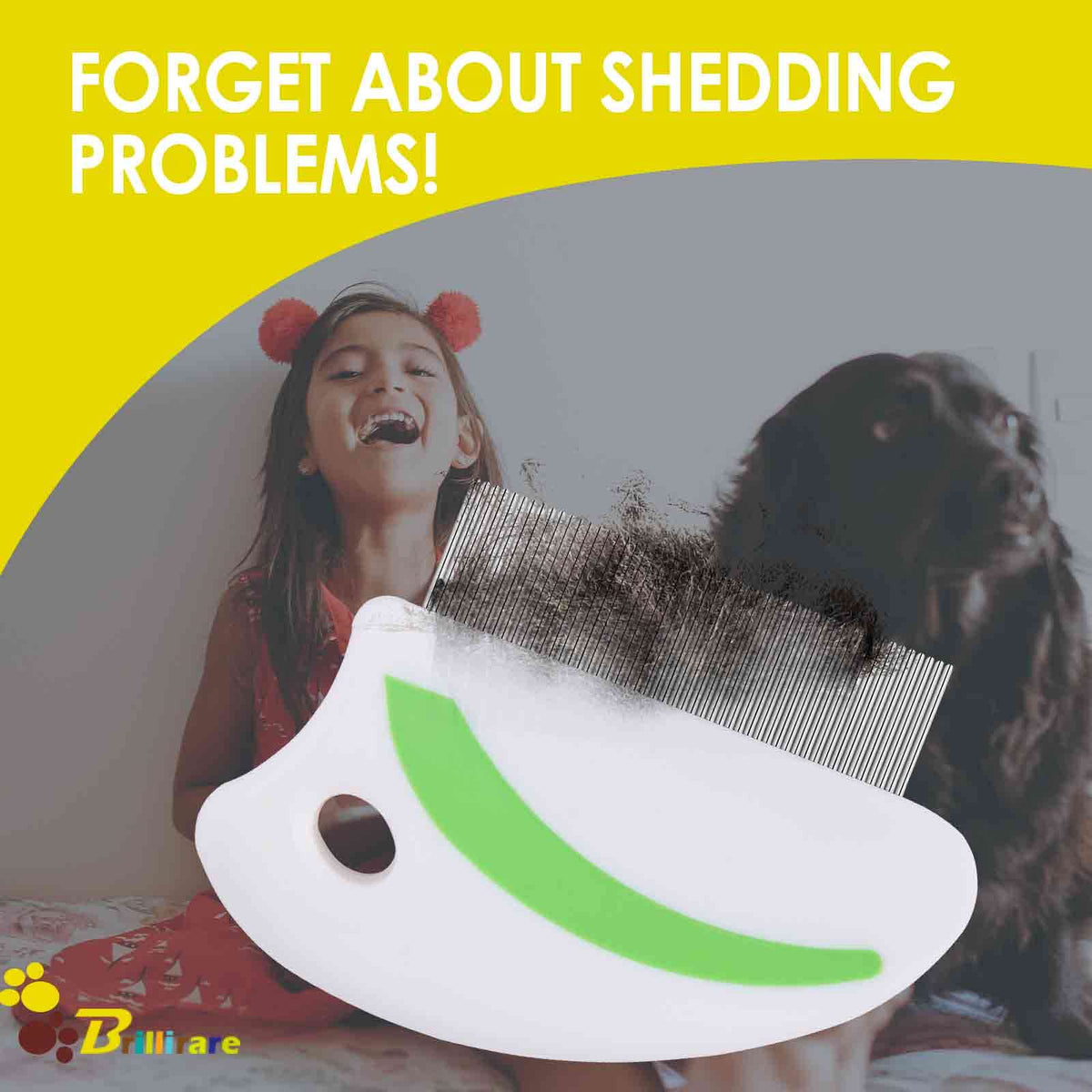 Discover the Flea Lice Comb Grooming Tool, specially curated by Curat Cart, designed to tackle shedding problems effectively.