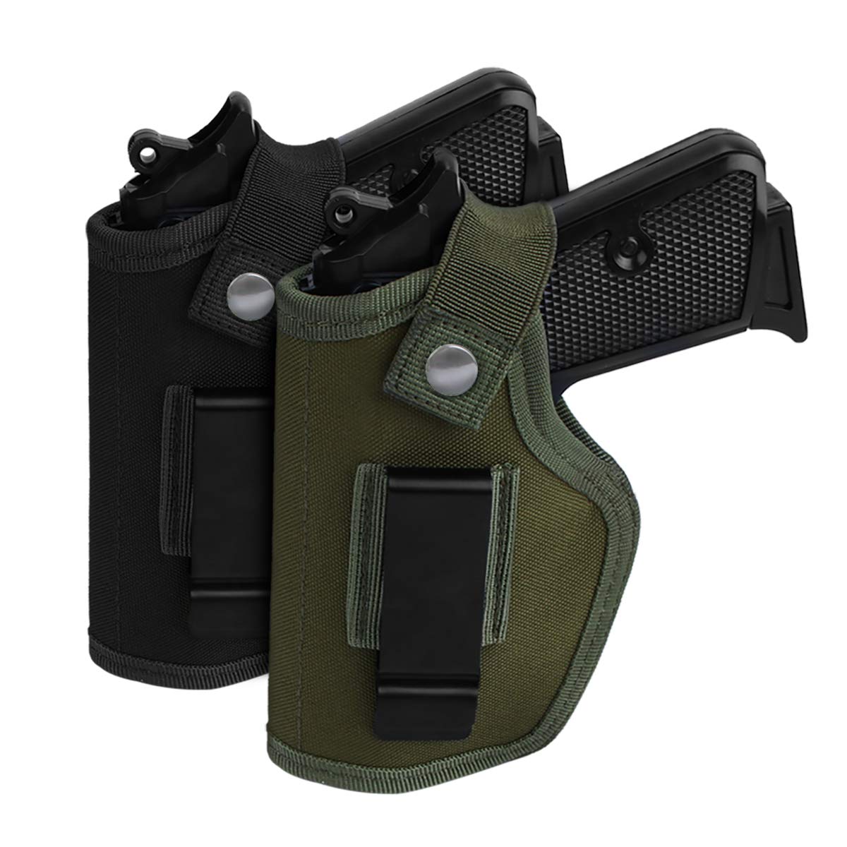 Premium imported gun holsters for concealed carry in black and green, perfect for secure storage. Available at Curat Cart.