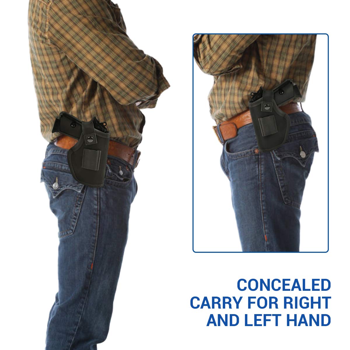 Concealed carry gun holster for right and left hand, ideal for daily use. Shop now at Curat Cart.