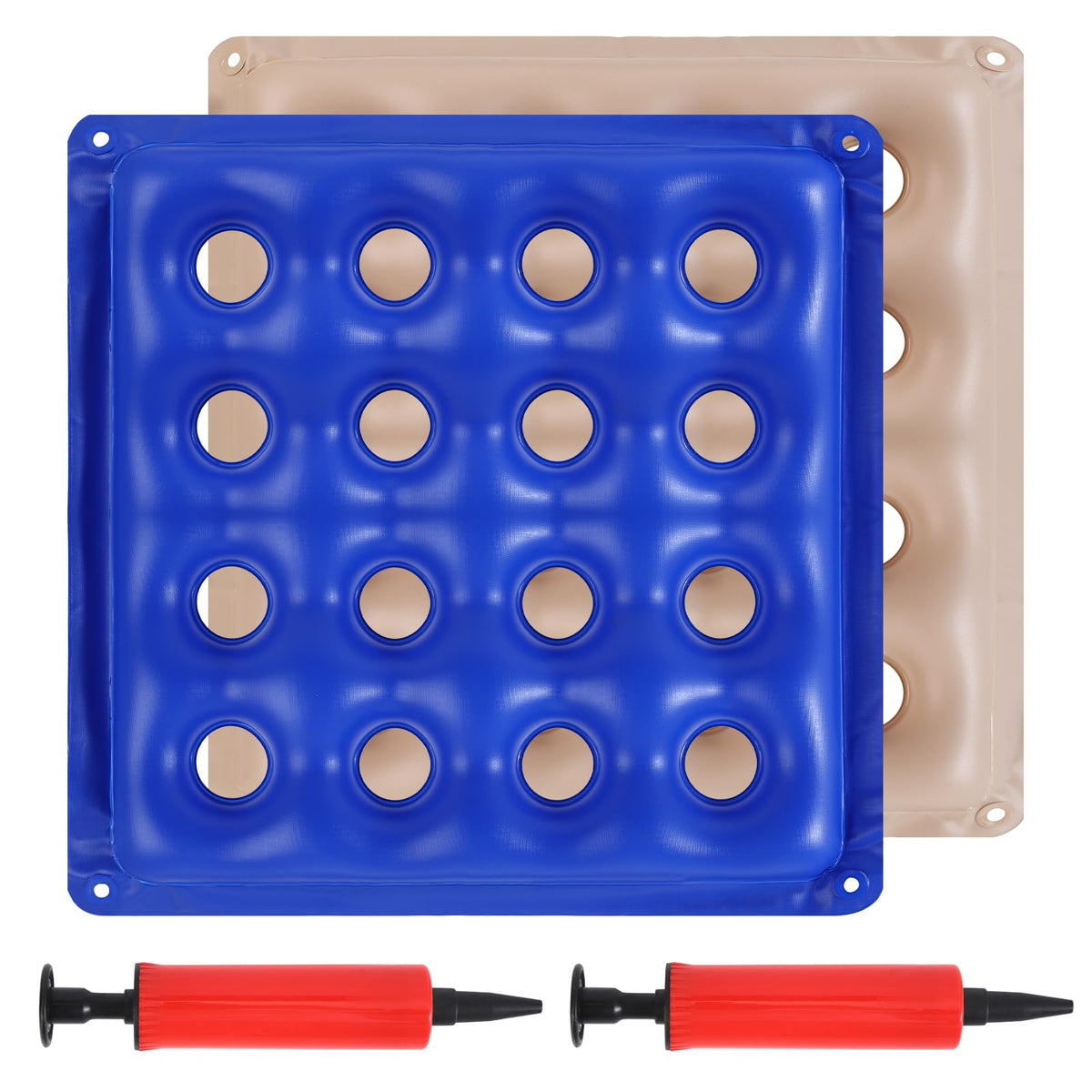 Premium imported inflatable seat cushions for pressure relief, available at Curat Cart, enhance comfort and support. 
