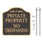 Enhance security with this No Trespassing sign for private property, available at Curat Cart. Perfect for maintaining boundaries.