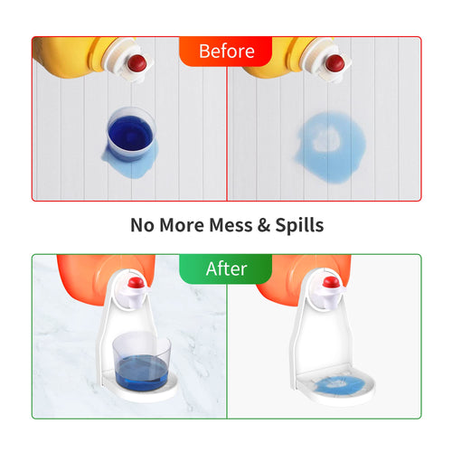 Laundry Detergent Cup Holder Organizer prevents spills and mess, ensuring a tidy laundry area. 100% Authentic, available in India at Curat Cart.