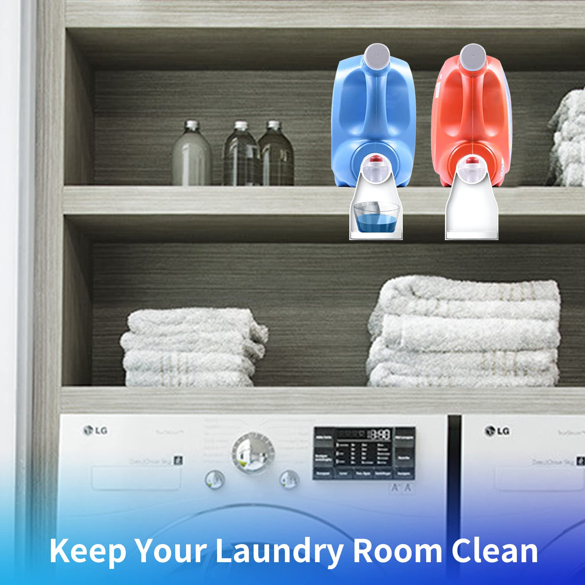 Organize your laundry essentials with the Laundry Detergent Cup Holder Organizer from Curat Cart. Perfect for daily use to keep your space tidy.