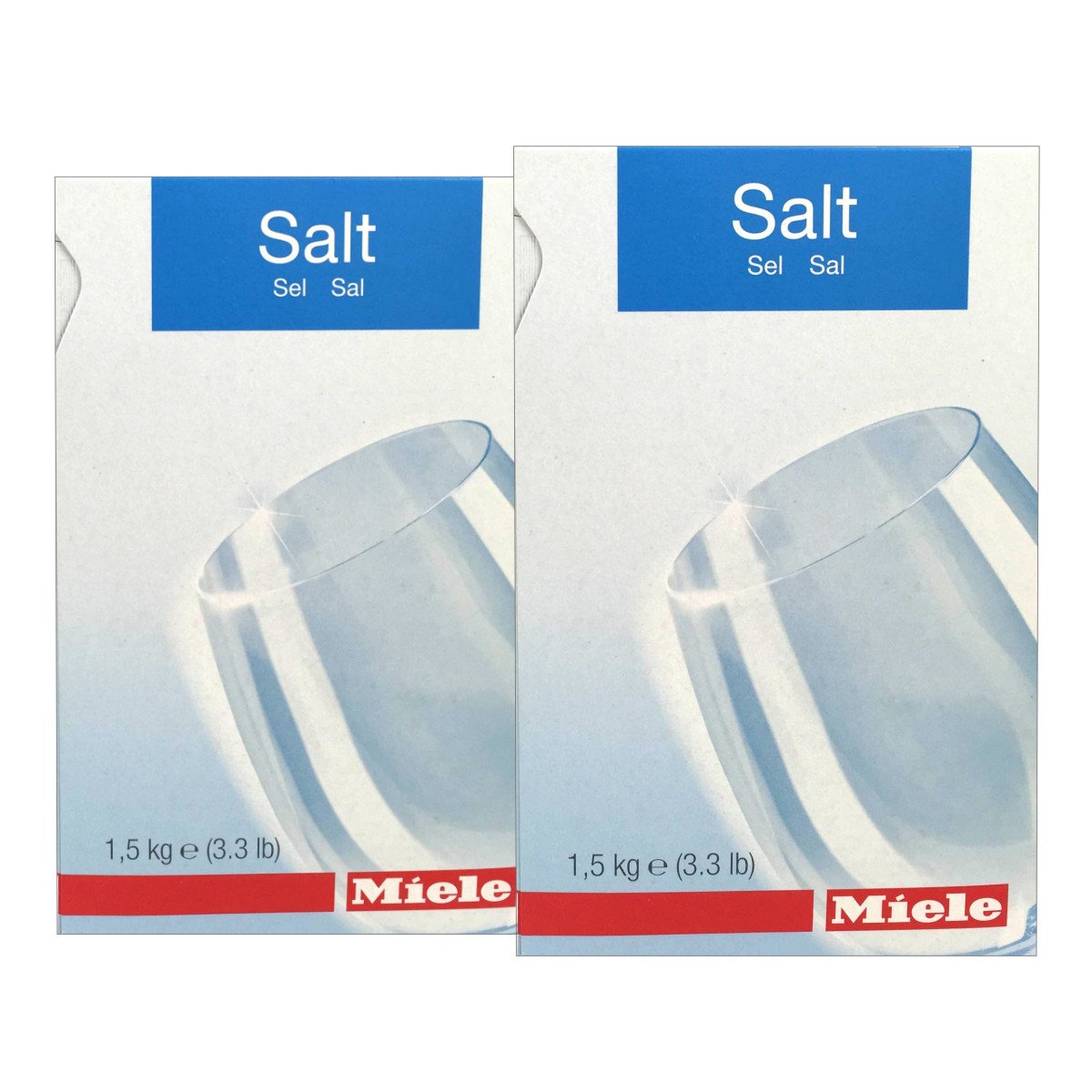 Premium imported Miele Care Dishwasher Salt, 1.5 kg packaging, ideal for efficient dishwashing. Available at Curat Cart.