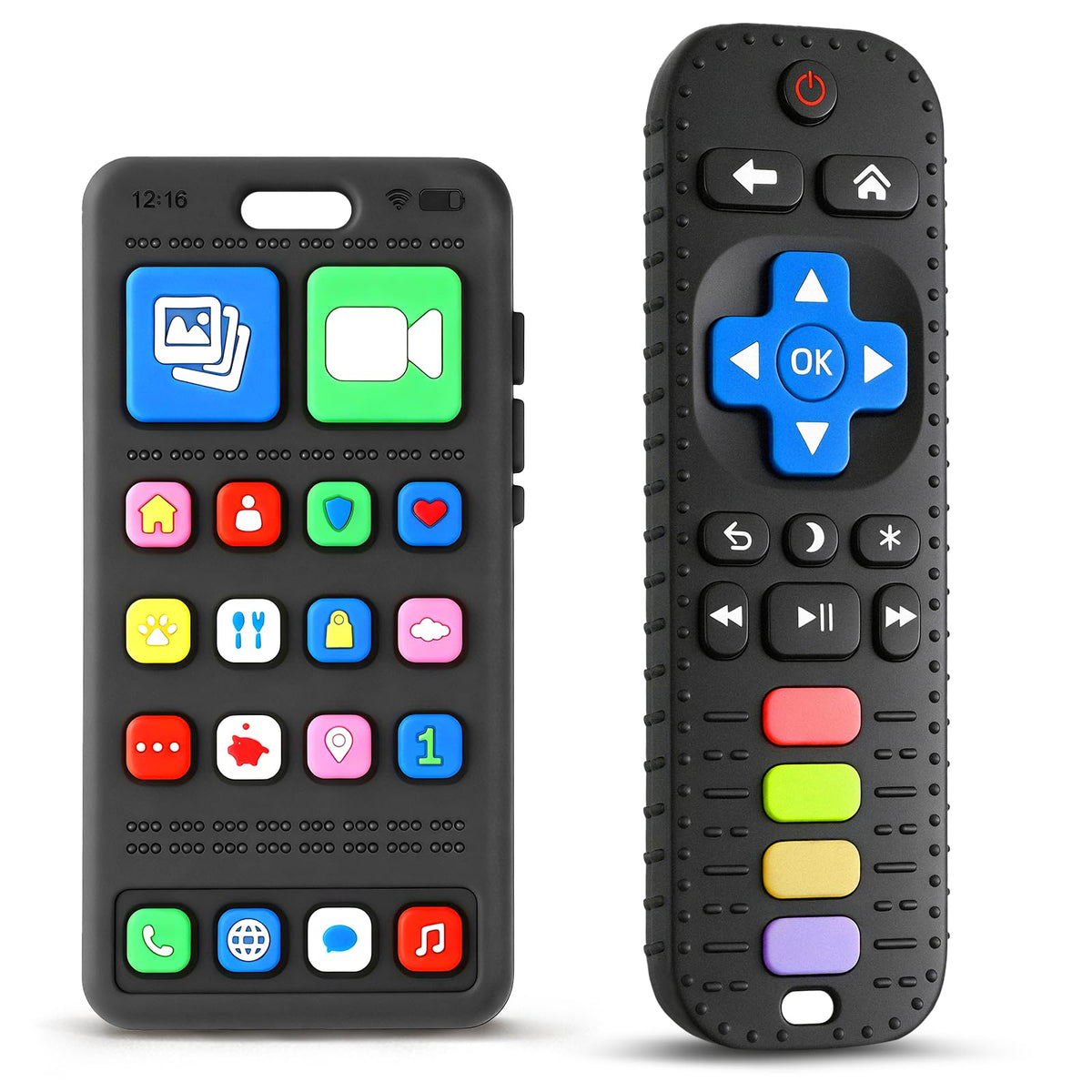 Premium imported remote phone teething toys from Curat Cart, perfect for soothing gums while engaging infants. Explore now.