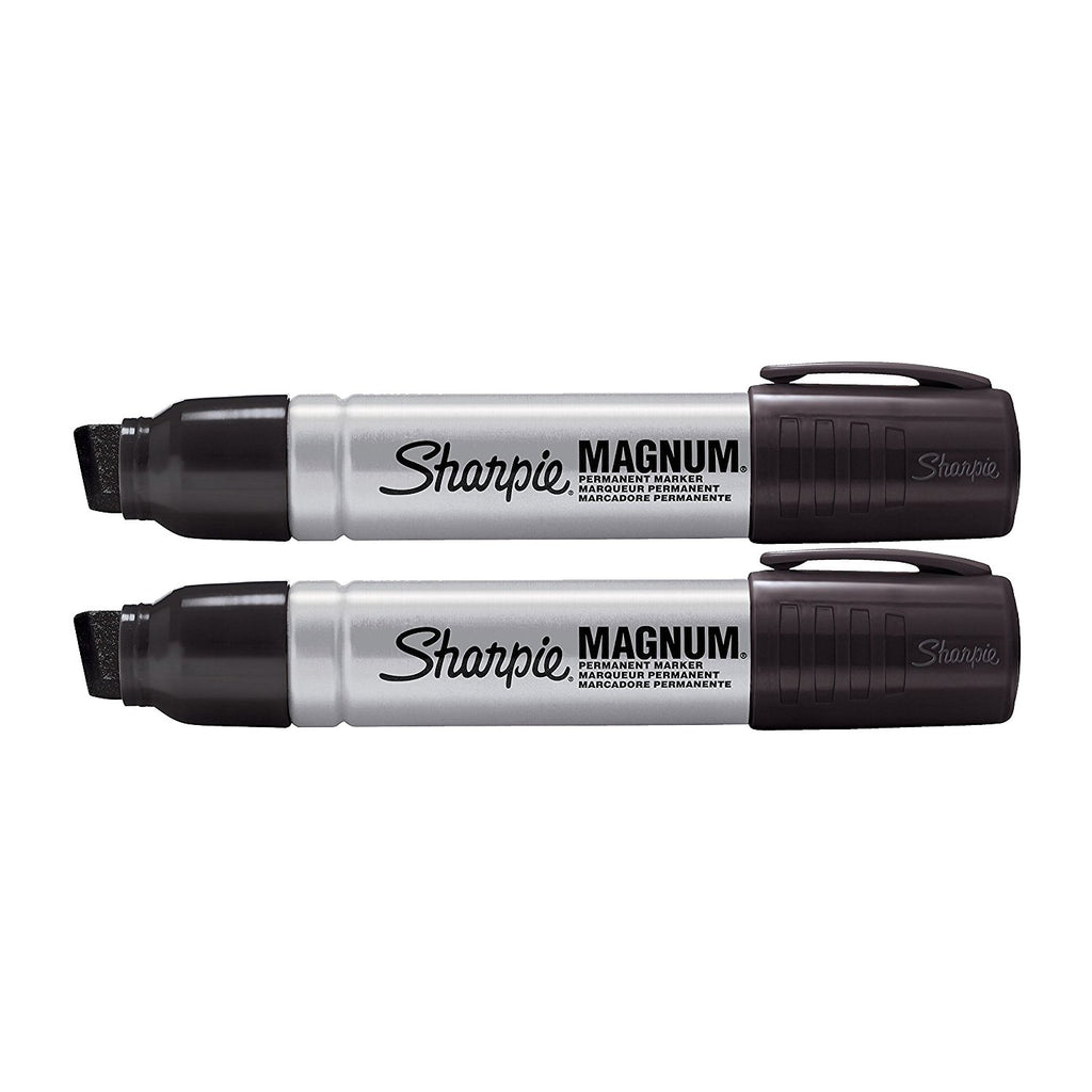 Premium imported Sharpie Magnum Permanent Markers, perfect for bold, long-lasting writing. Available at Curat Cart.