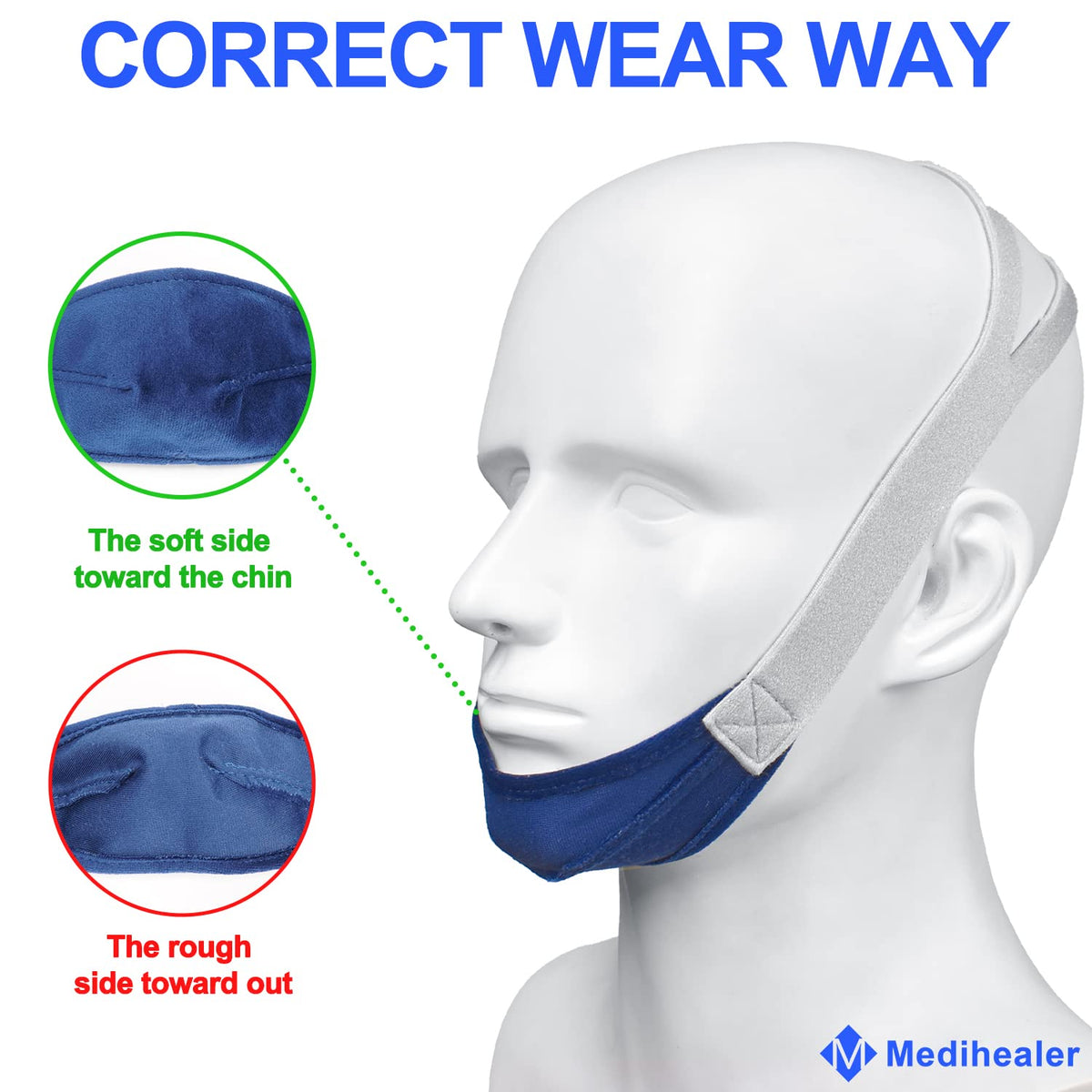 Discover the Medihealer Anti Snoring Chin Strap, specially curated by Curat Cart for better sleep quality. Perfect fit for comfort.